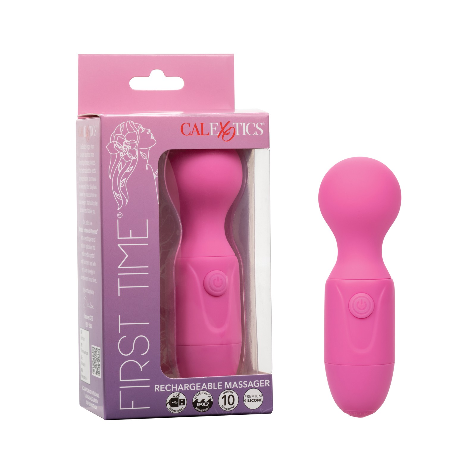 First Time Rechargeable Vibrator Massager Pink First Time Rechargeable Vibrator Massager Pink