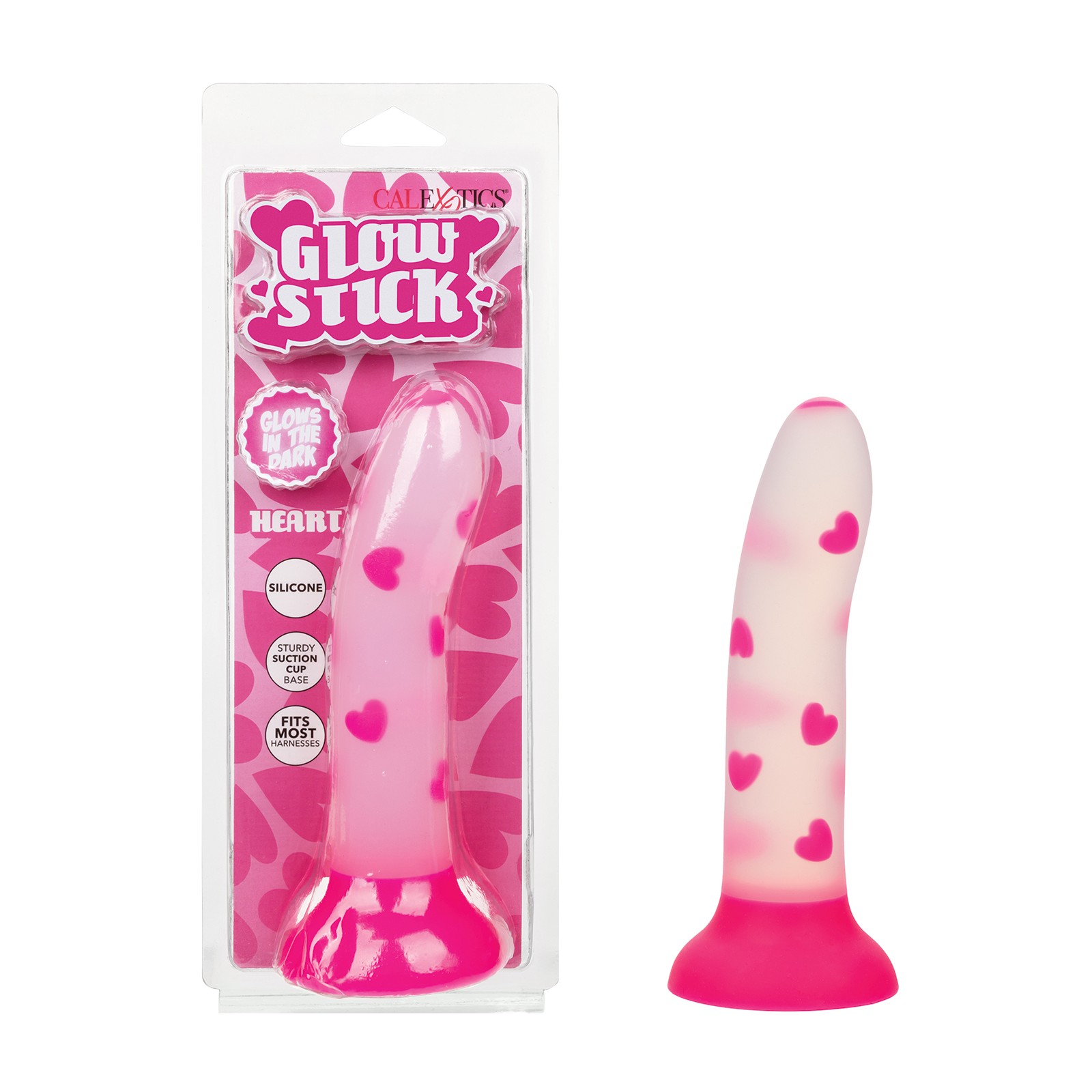 Glow Stick Heart Dildo Rosa Brilla en la Oscuridad Glow Stick Heart Dildo Rosa Brilla en la Oscuridad