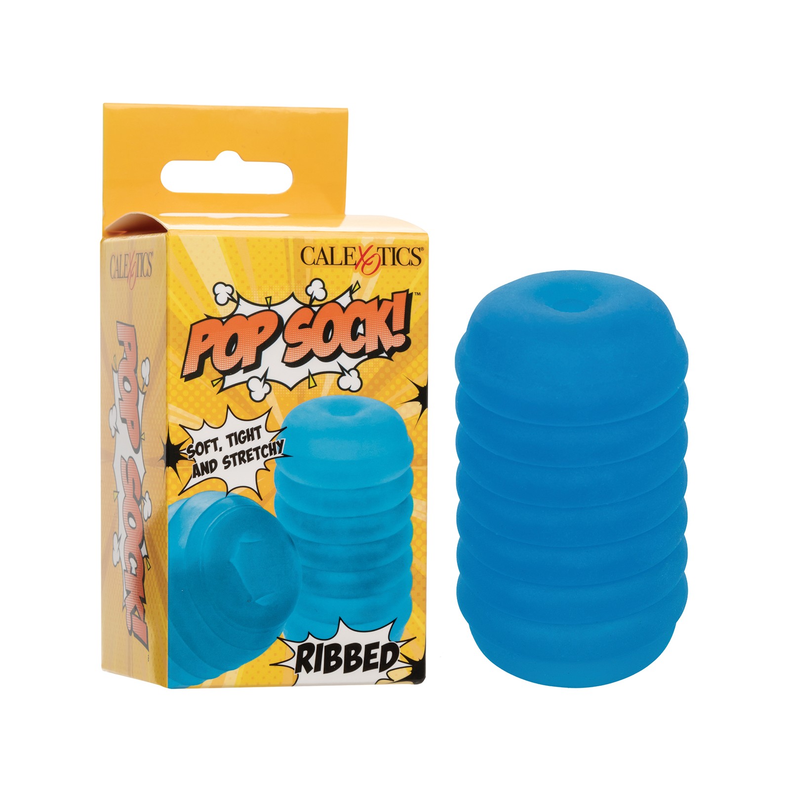 Masturbador Ribbed Pop Sock Azul Masturbador Ribbed Pop Sock Azul