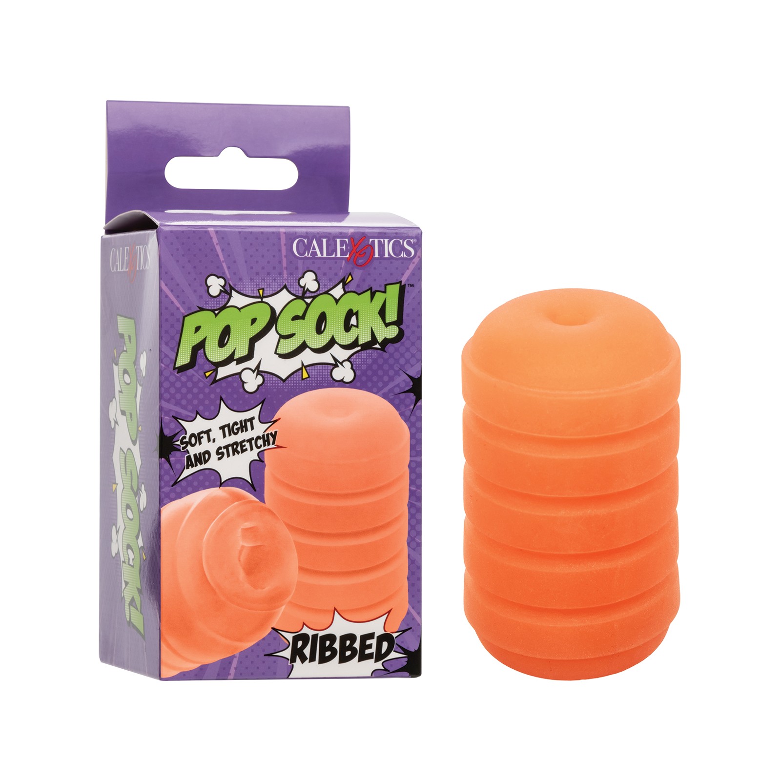 Masturbador Ribbed Pop Sock Naranja Masturbador Ribbed Pop Sock Naranja