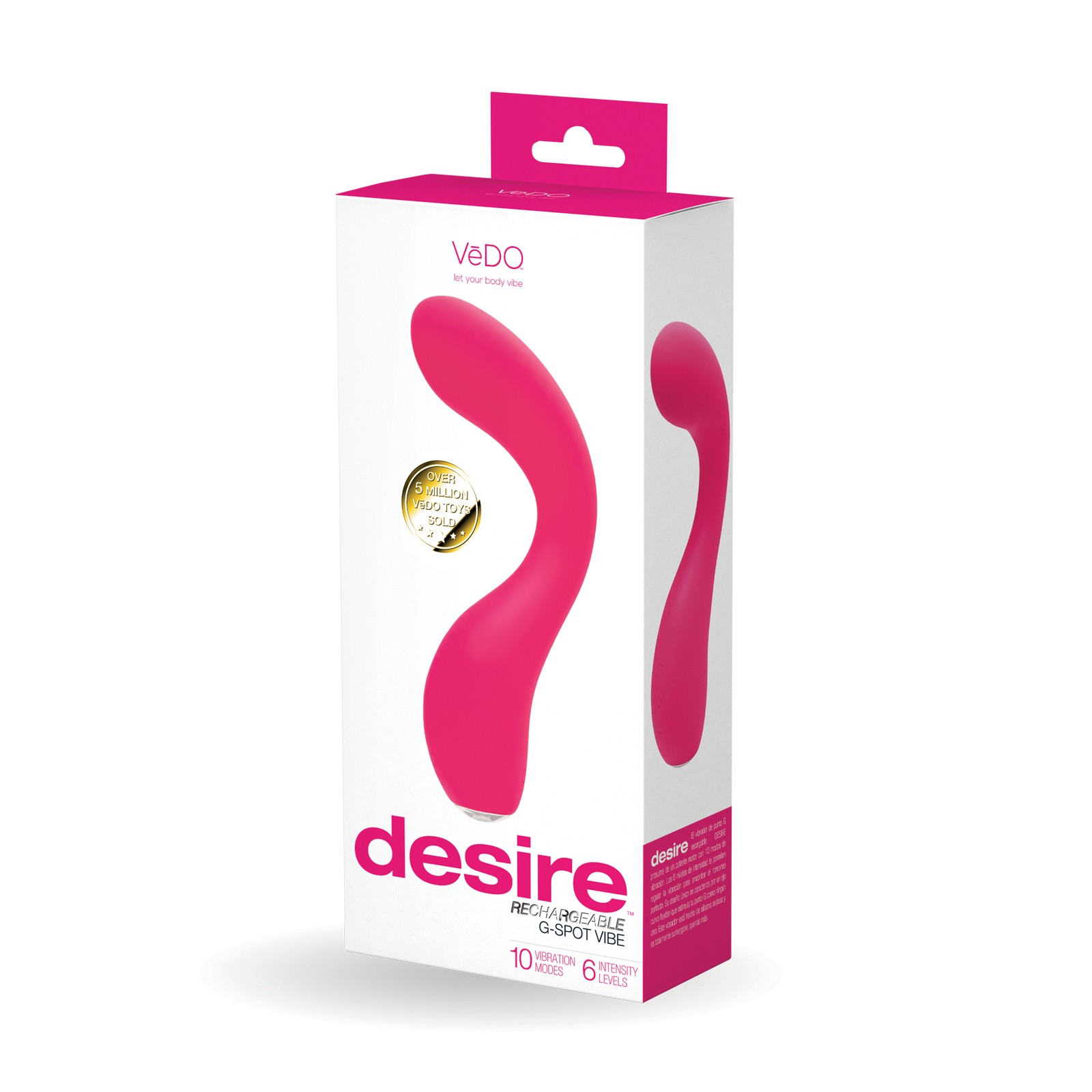 Vibrador Recargable para G-Spot VeDo Desire Vibrador Recargable para G-Spot VeDo Desire