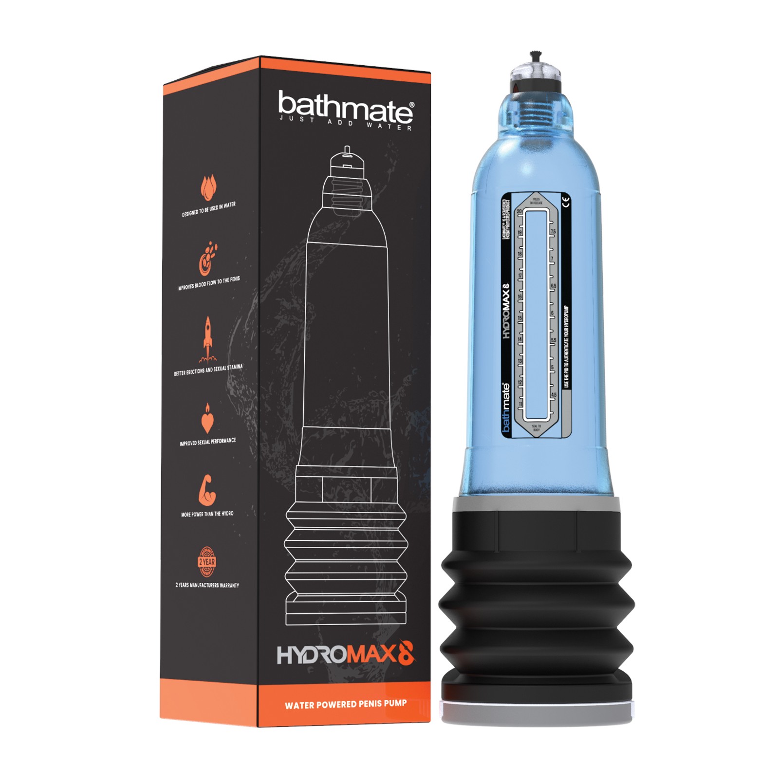 Effective Hydromax 8 Penis Pump - Blue Effective Hydromax 8 Penis Pump - Blue