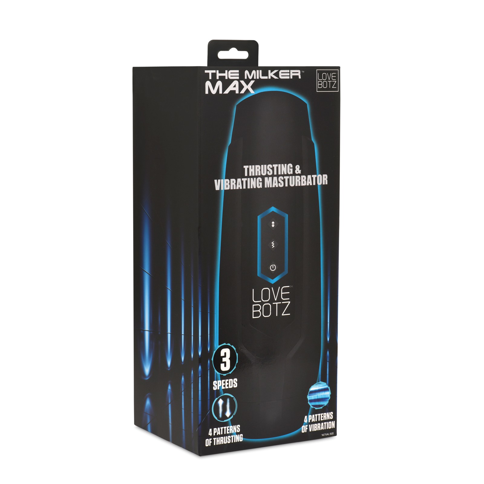 Milker Max Thrusting and Vibrating Masturbator in Black Milker Max Thrusting and Vibrating Masturbator in Black