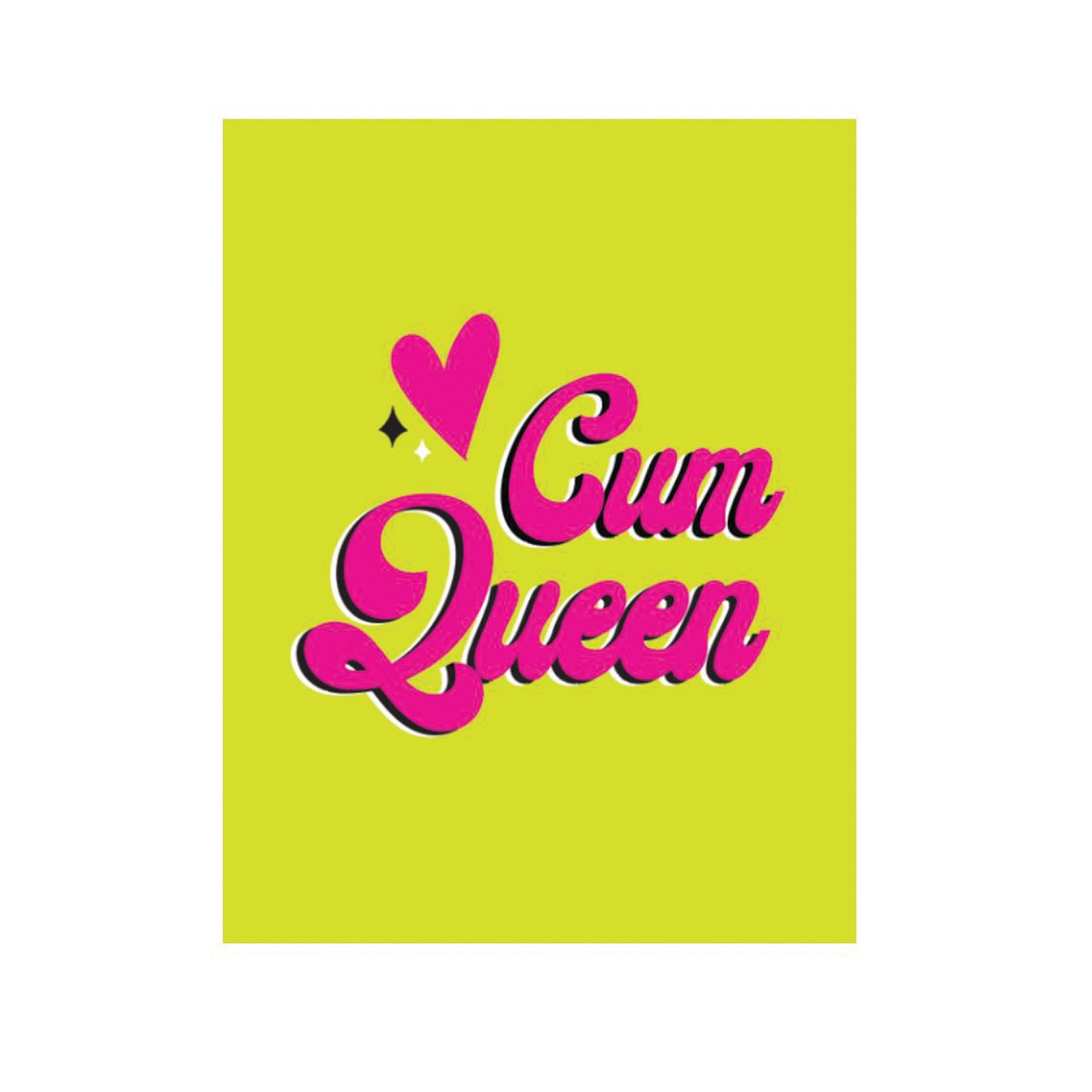 Tarjeta de Saludo Cum Queen Tarjeta de Saludo Cum Queen