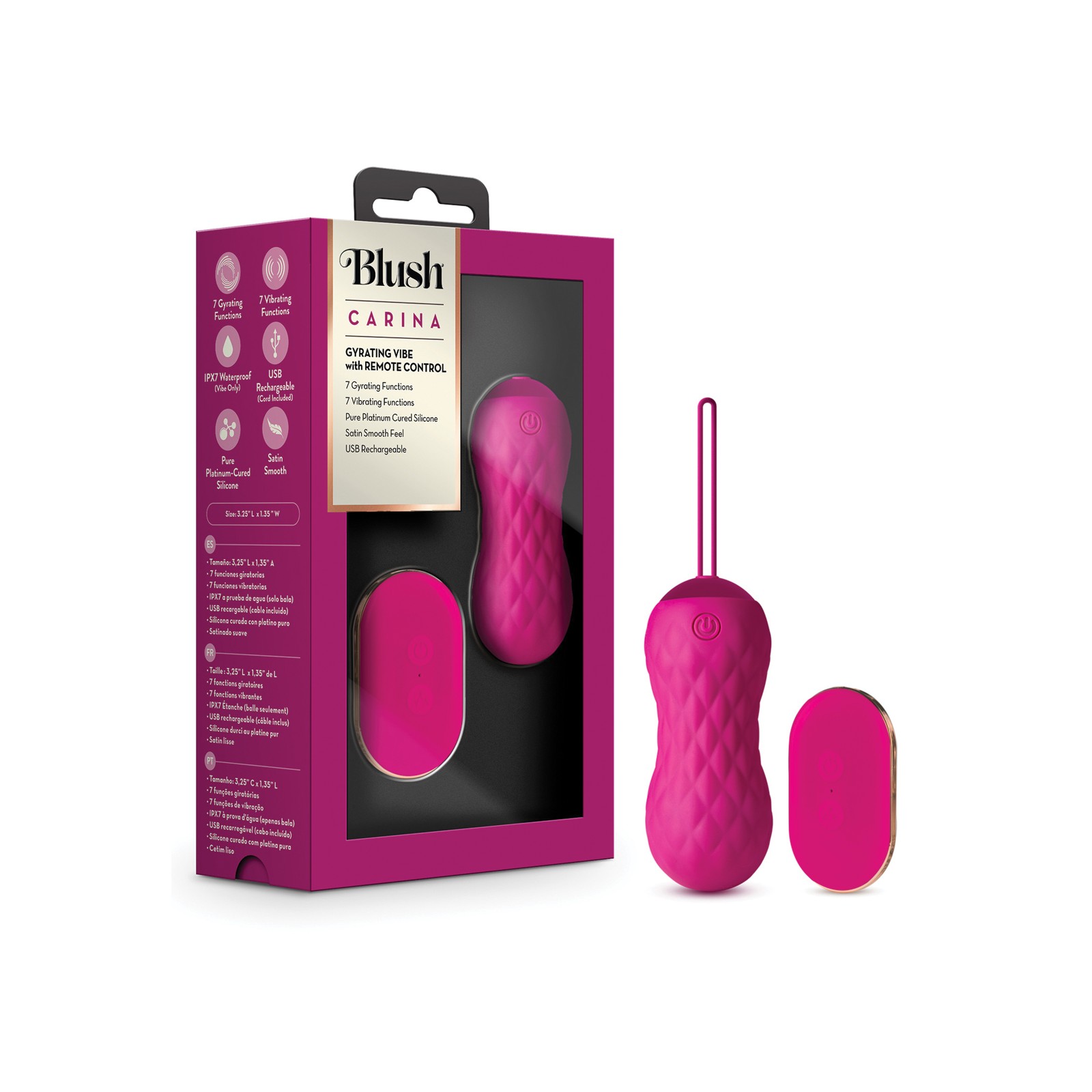 Blush Carina Remote Controlled Bullet for Ultimate Pleasure Blush Carina Remote Controlled Bullet for Ultimate Pleasure