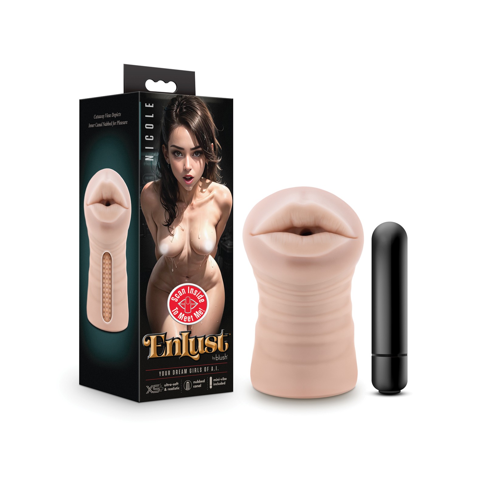 Blush EnLust Estimulador Oral con Bala Vibrante - Nicole Blush EnLust Estimulador Oral con Bala Vibrante - Nicole