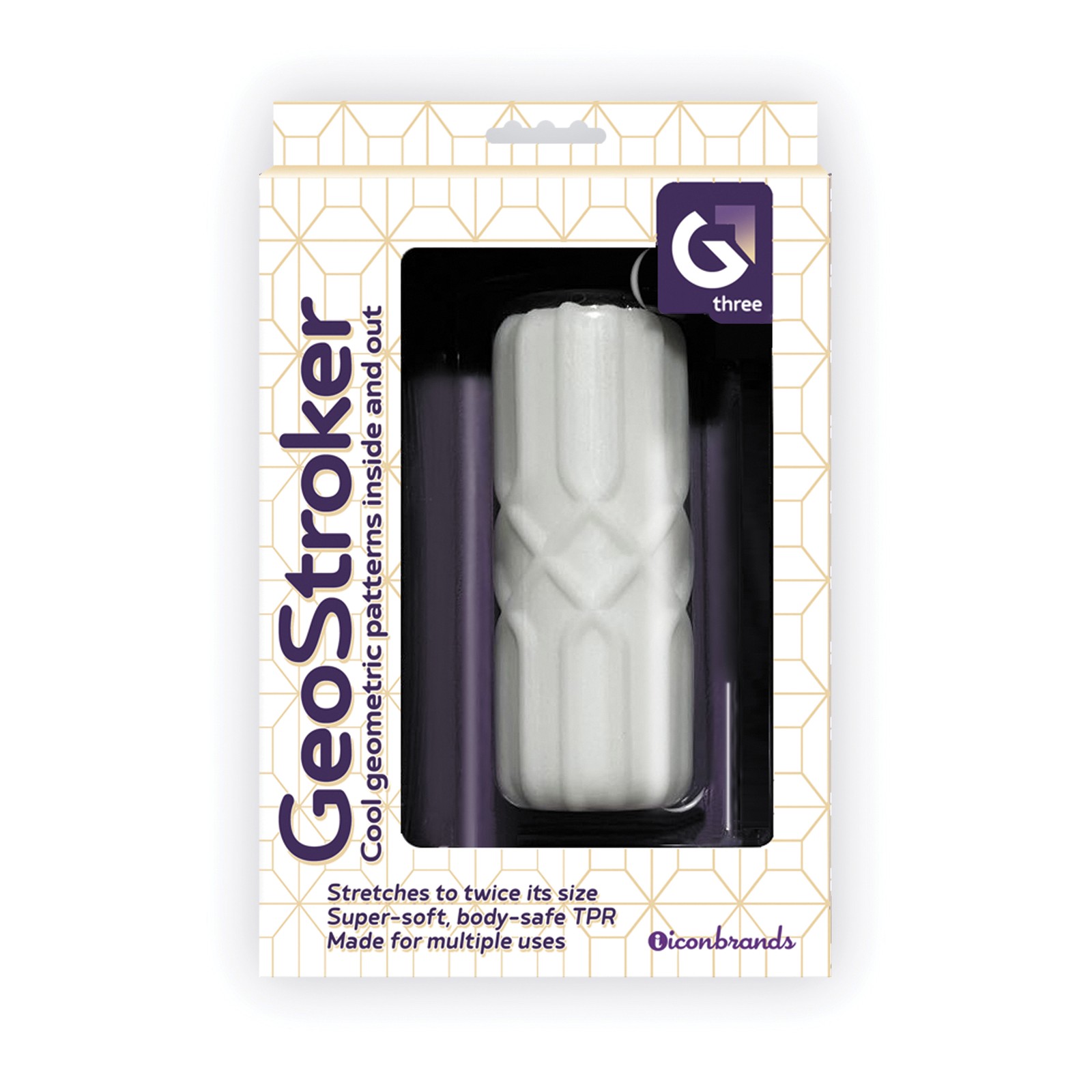 GeoStroker Tres Estimulador Ultra Suave TPR Blanco GeoStroker Tres Estimulador Ultra Suave TPR Blanco