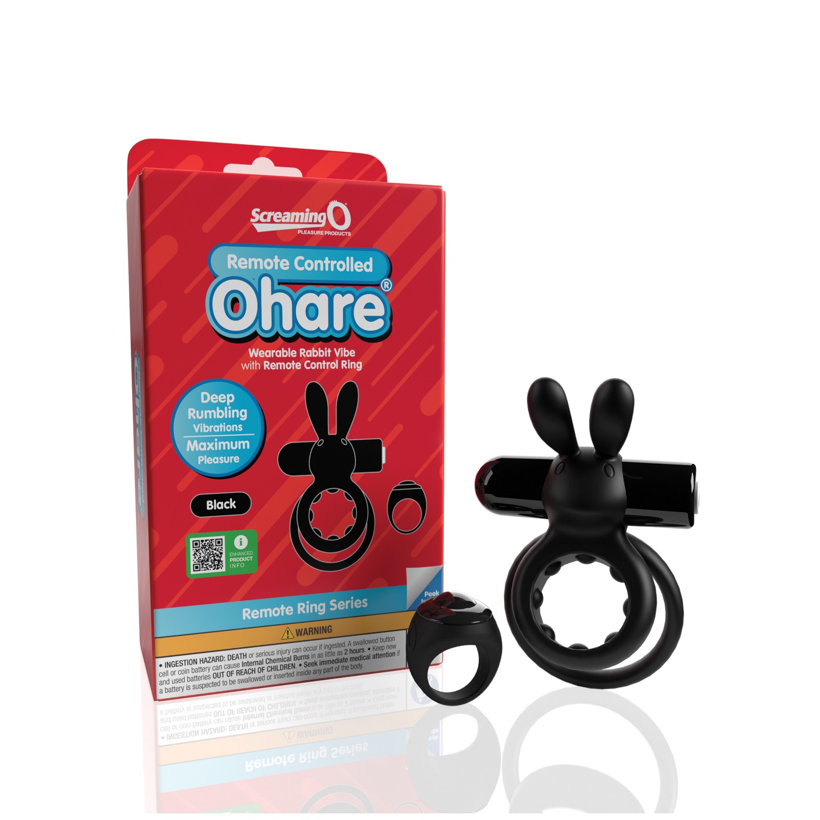 Anillo Vibrador Control Remoto Ohare Negro Anillo Vibrador Control Remoto Ohare Negro