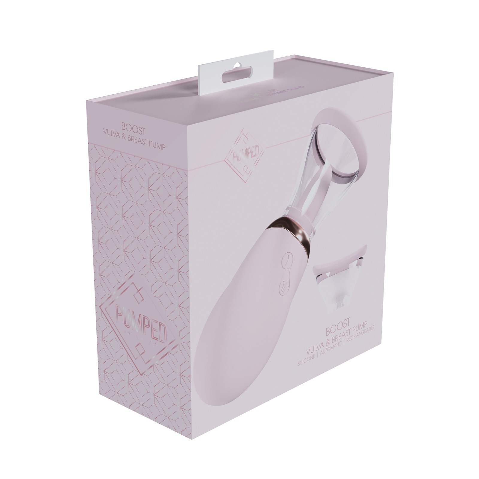 Pumped Boost Bomba Recargable para Vulva Senos Rosa Pumped Boost Bomba Recargable para Vulva Senos Rosa