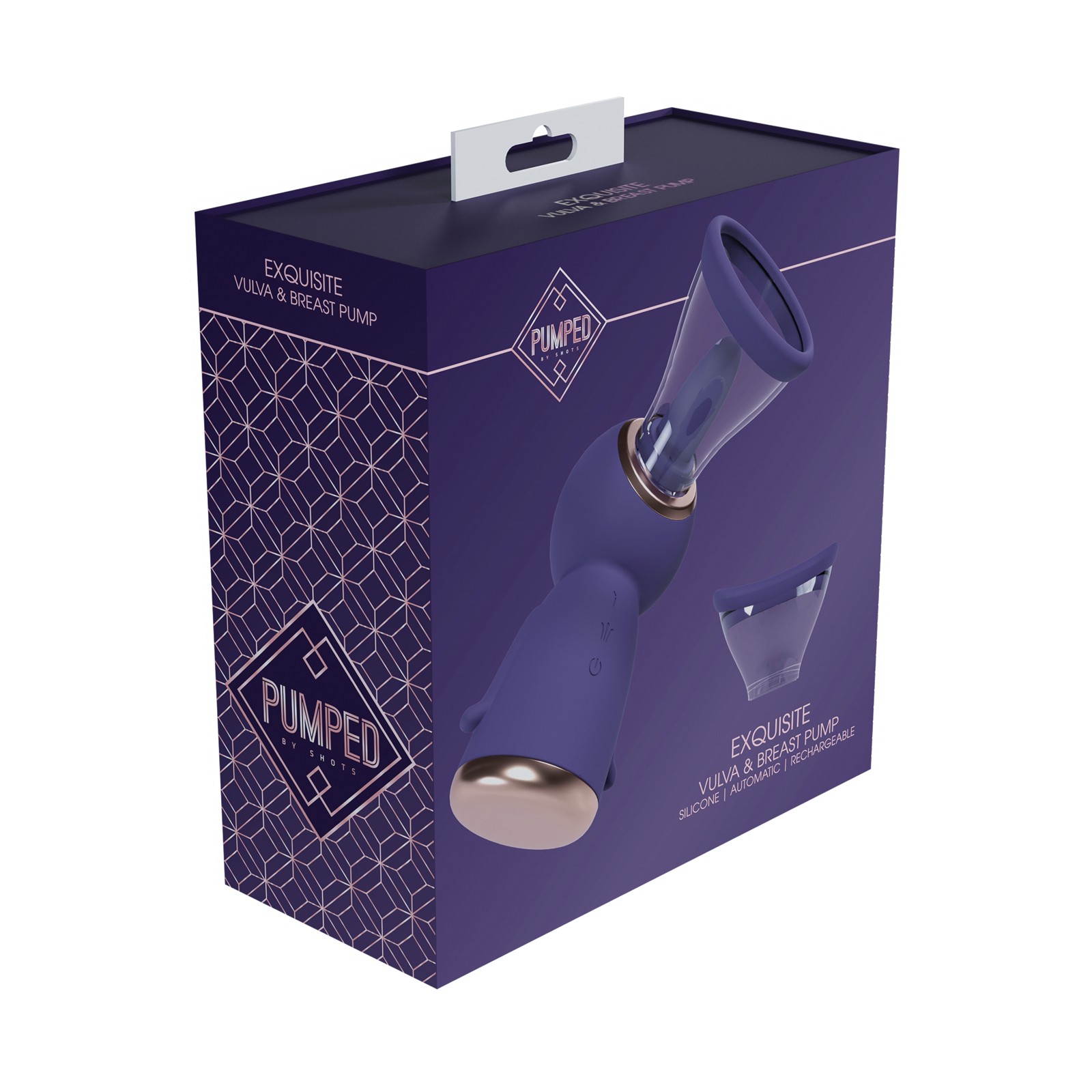 Rechargeable Vulva and Breast Pump Purple Rechargeable Vulva and Breast Pump Purple