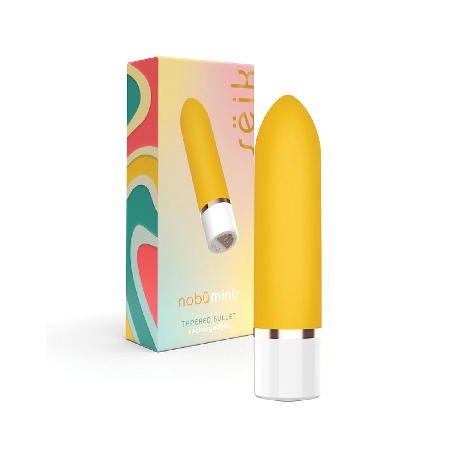 Mini Bullet Nobu Seik Tapered Amarillo - Placer Amigable para Viajar Mini Bullet Nobu Seik Tapered Amarillo - Placer Amigable para Viajar