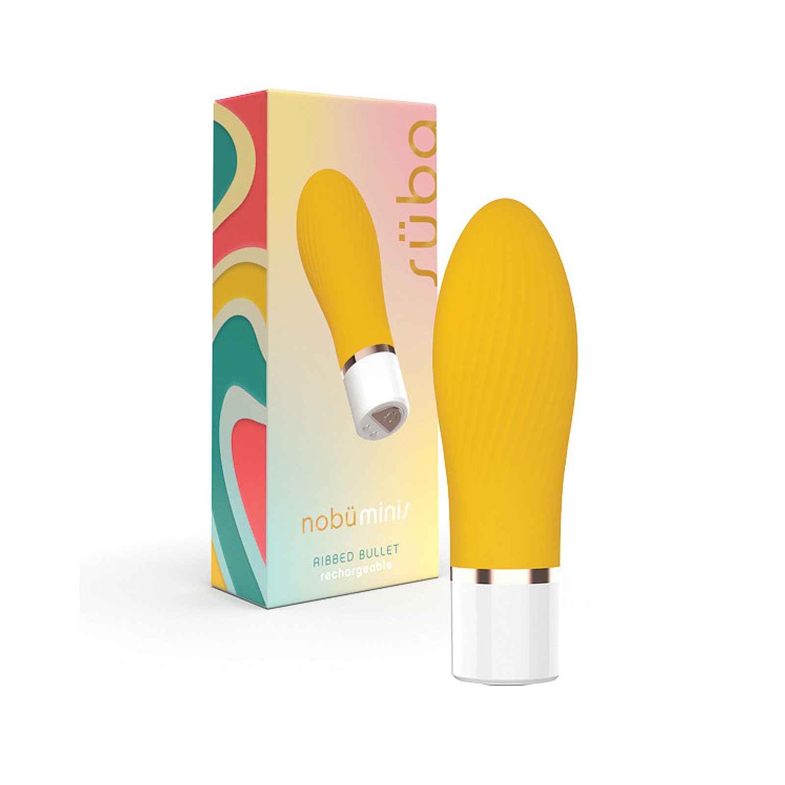 Nobu Mini Suba Ribbed Bullet - Yellow Nobu Mini Suba Ribbed Bullet - Yellow
