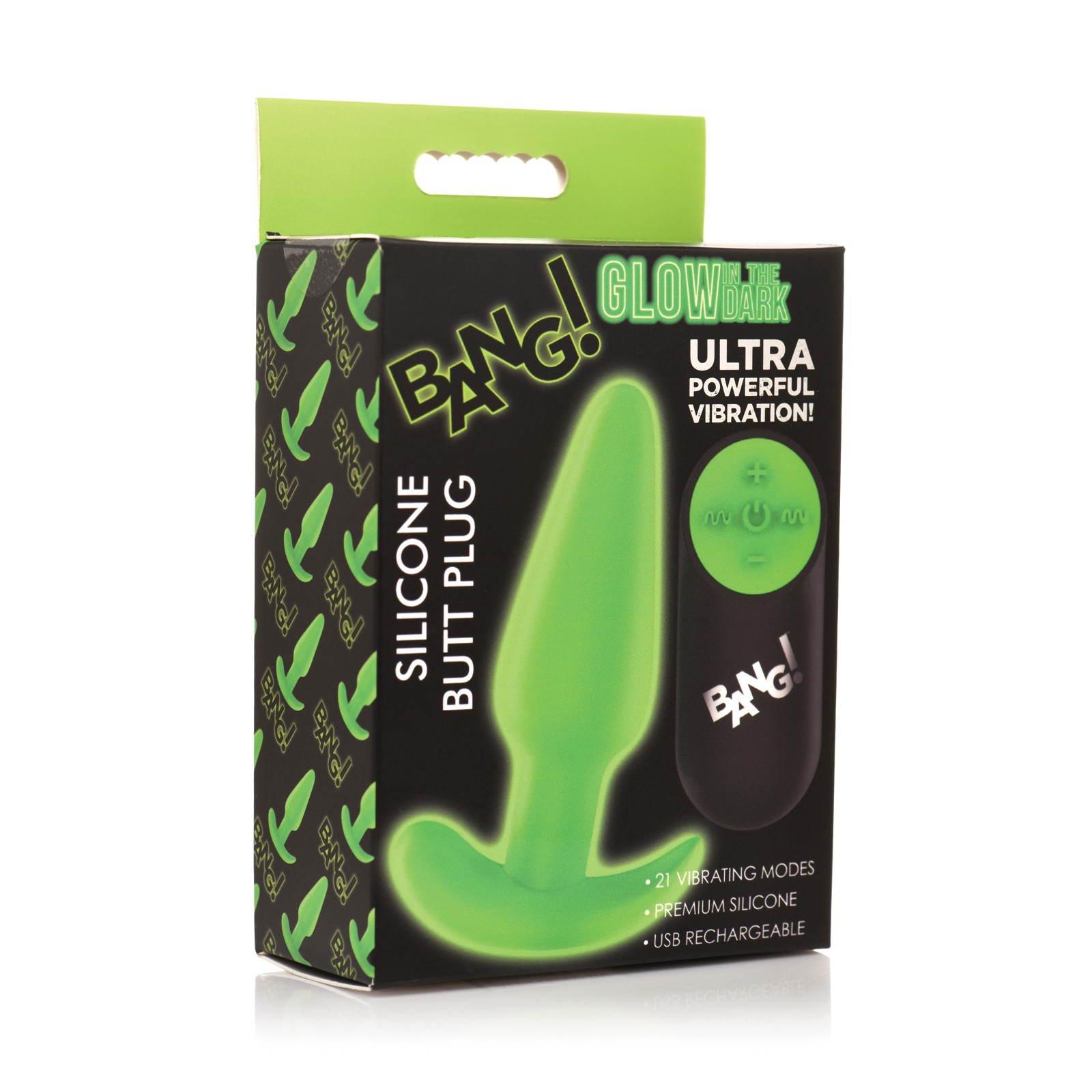Remote Controlled Glow in the Dark Butt Plug Remote Controlled Glow in the Dark Butt Plug