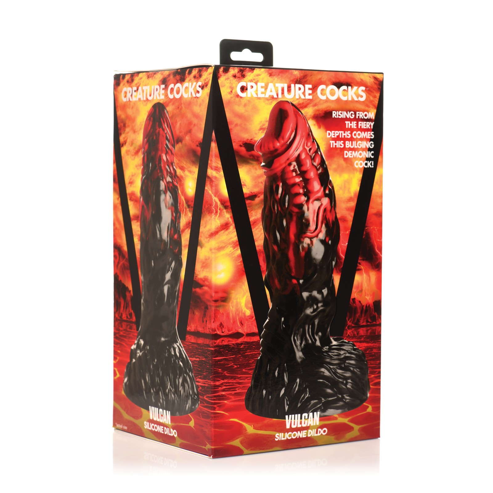 Dildo de Silicona Creature Cocks Vulcan Negro Rojo Dildo de Silicona Creature Cocks Vulcan Negro Rojo
