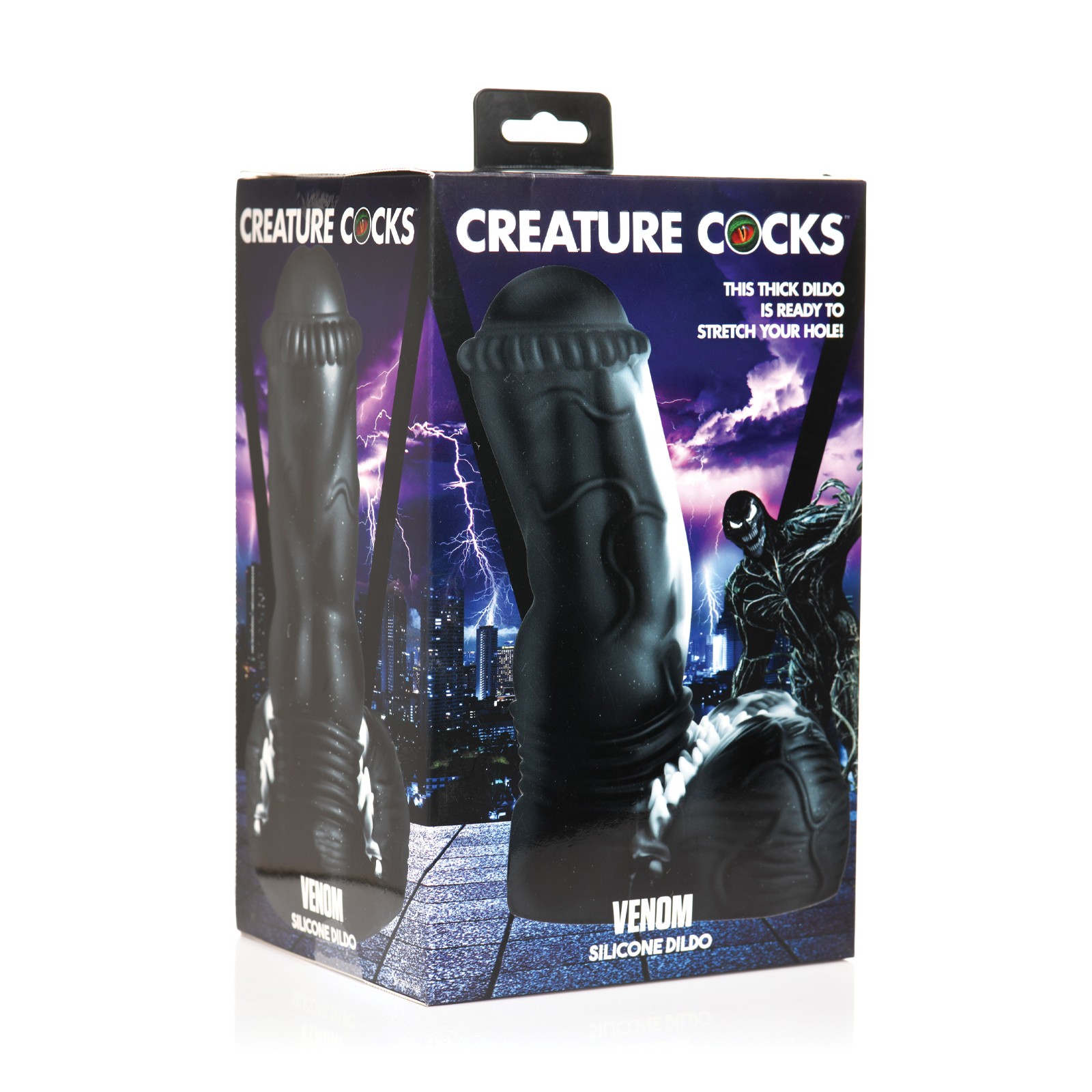 Creature Cocks Venom Silicone Dildo Black Creature Cocks Venom Silicone Dildo Black