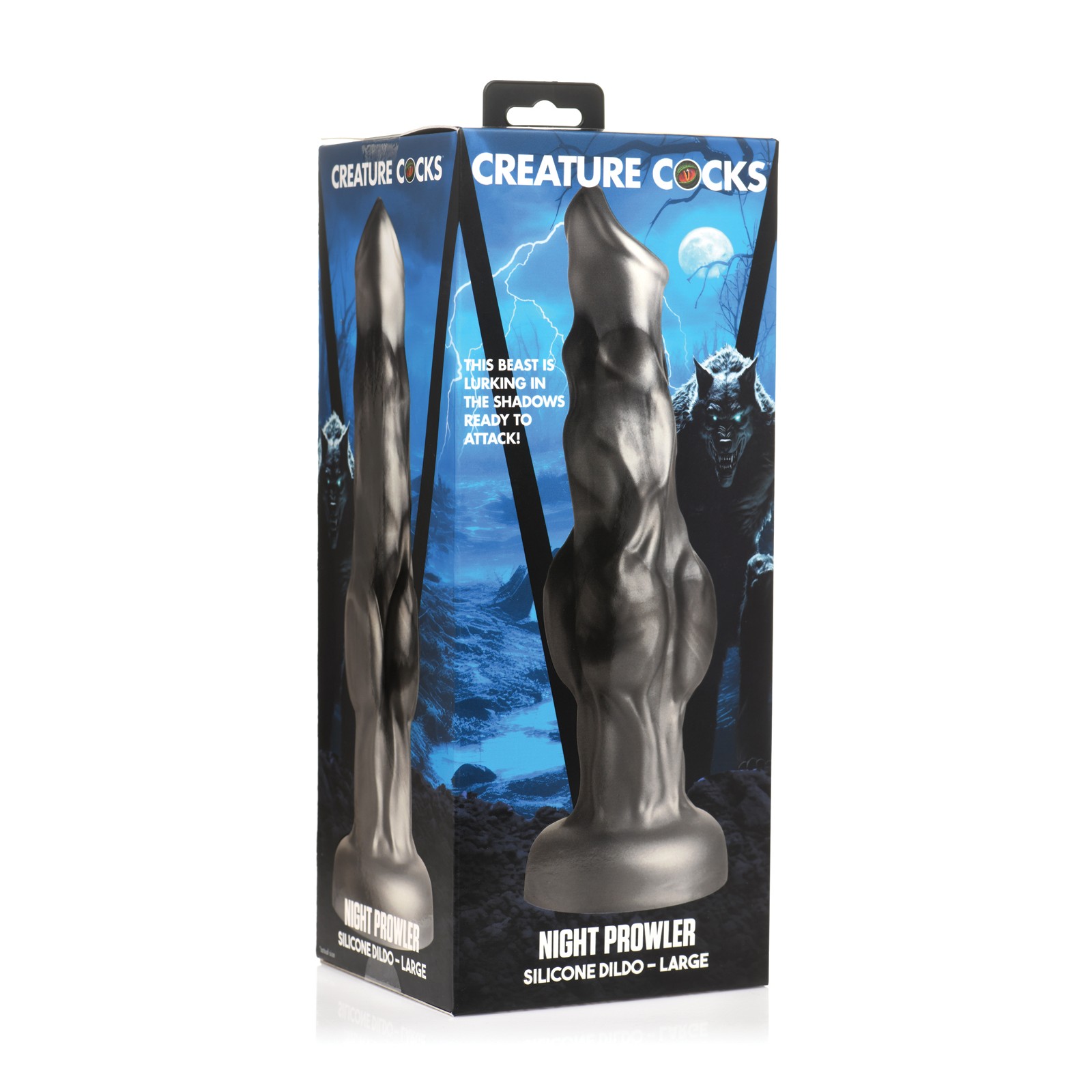 Dildo Grande de Silicona Night Prowler - Negro/Dorado Dildo Grande de Silicona Night Prowler - Negro/Dorado