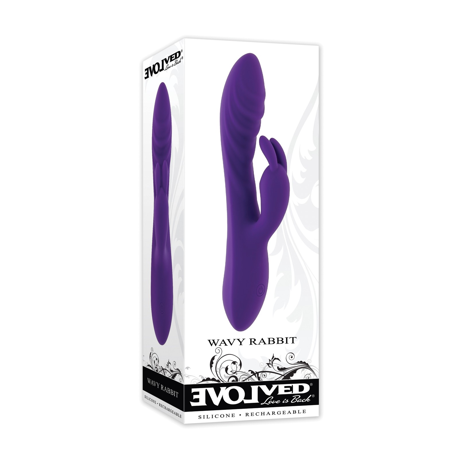 Evolved Wavy Rabbit Vibrator Purple - Ultimate Stimulation Evolved Wavy Rabbit Vibrator Purple - Ultimate Stimulation