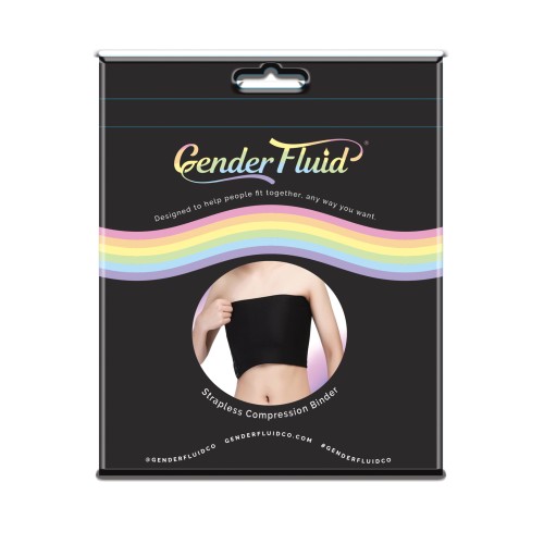 Binder de Compresión de Pecho Sin Tirantes Negro