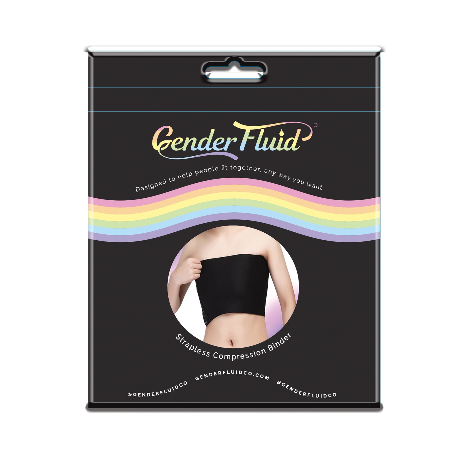 Binder de Compresión de Pecho Sin Tirantes Negro Binder de Compresión de Pecho Sin Tirantes Negro