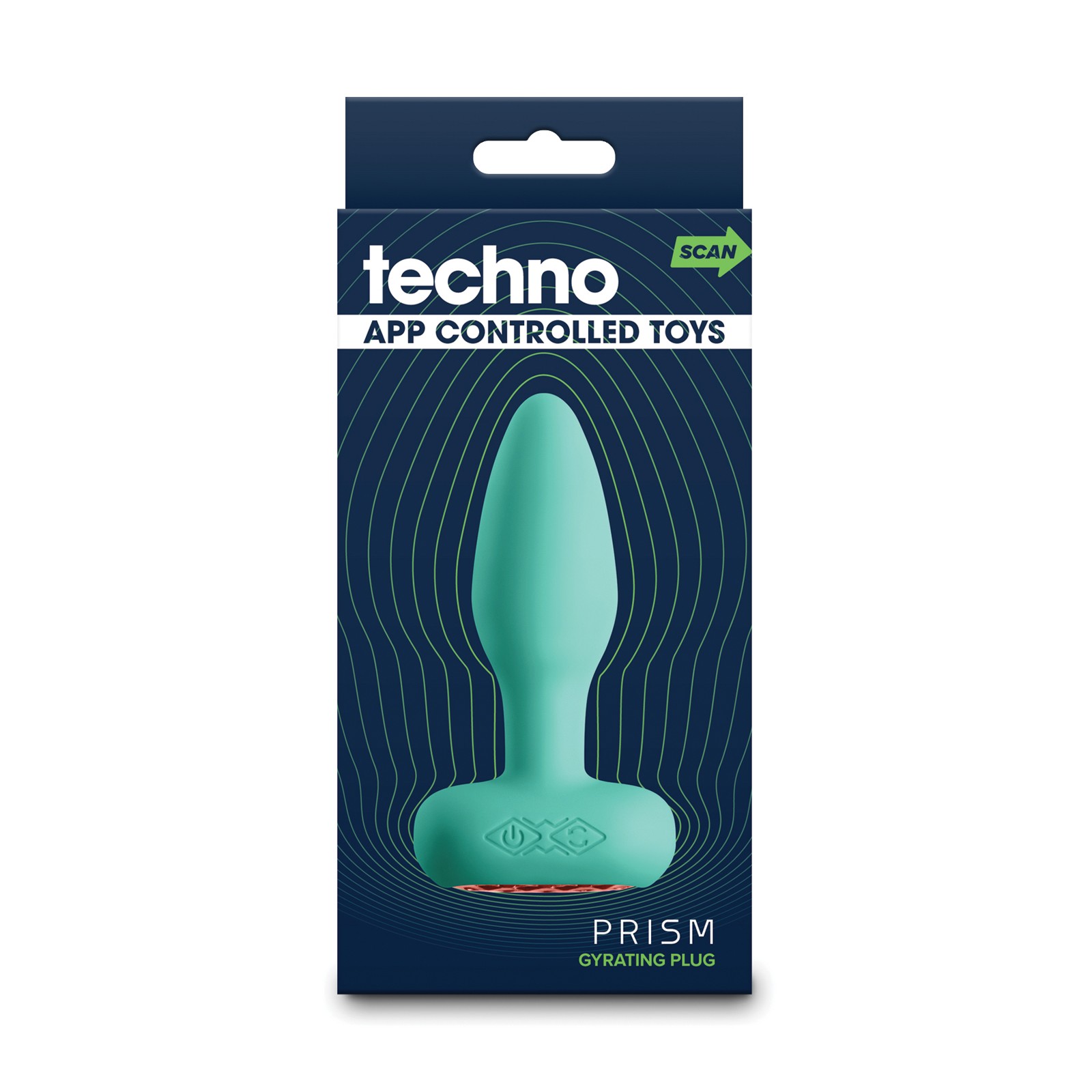 Conector Anal Rotatorio y Vibrante Controlado por App Techno Prism - Teal Conector Anal Rotatorio y Vibrante Controlado por App Techno Prism - Teal