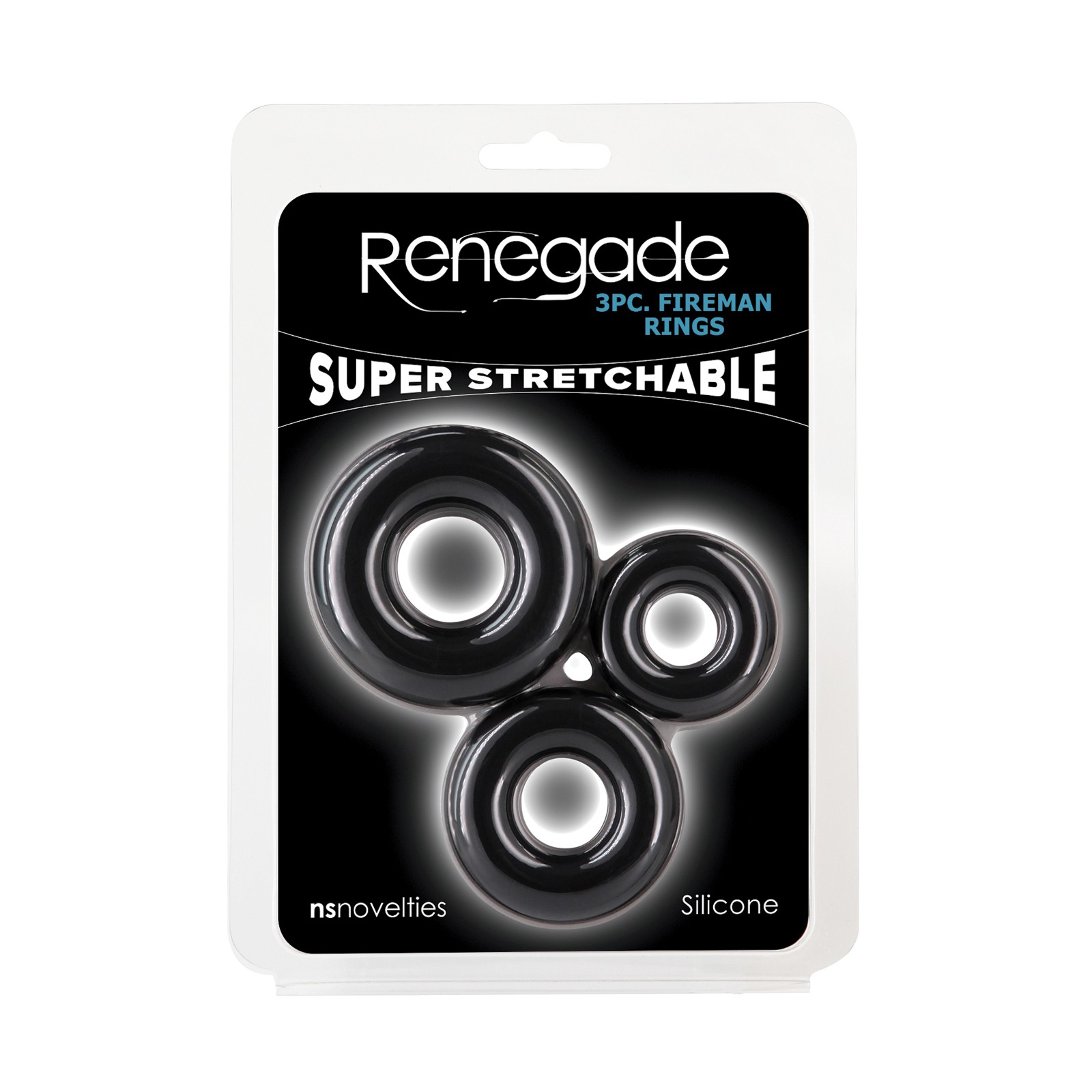 Renegade Fireman Cock Rings Pack of 3 Black Renegade Fireman Cock Rings Pack of 3 Black