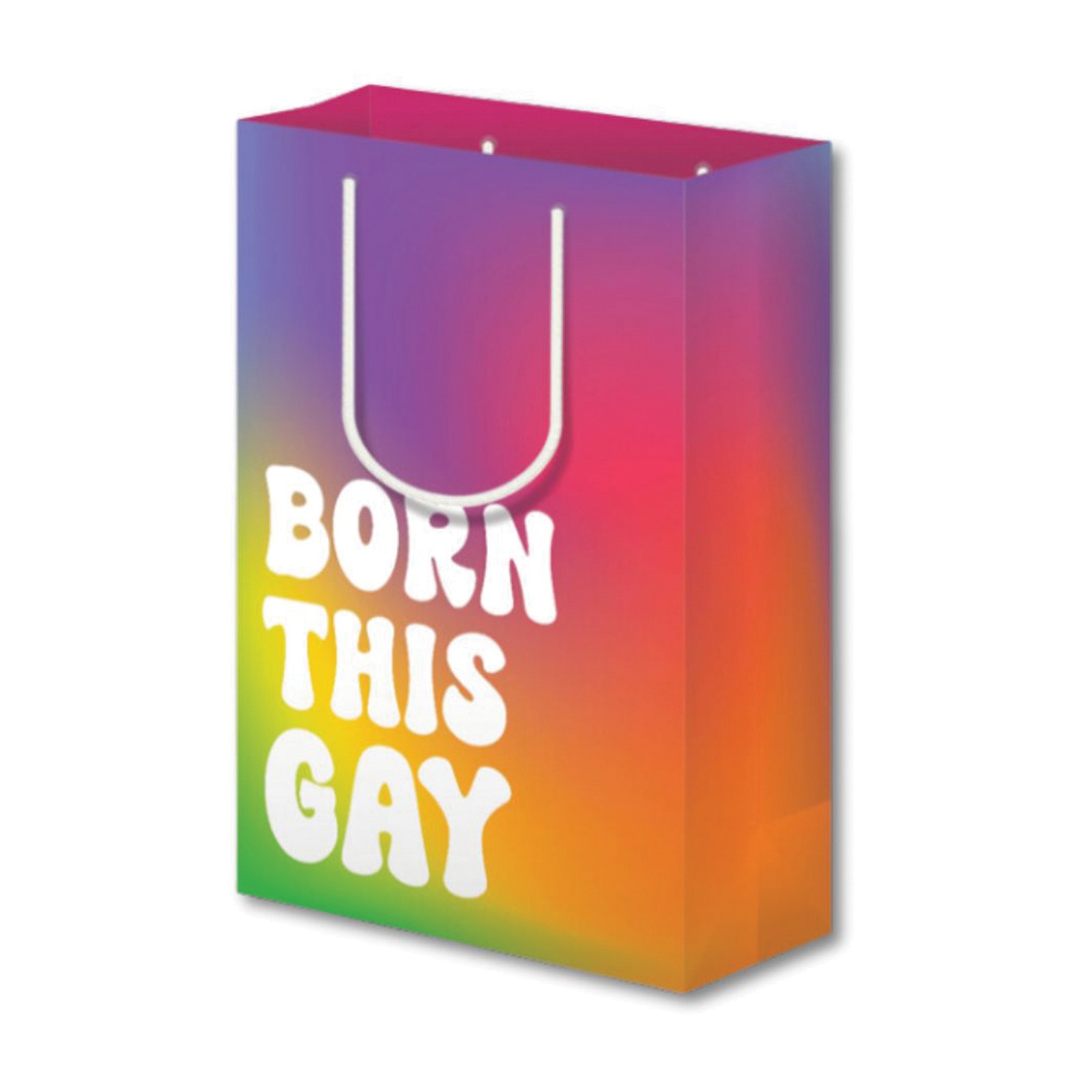 Bolsa de Regalo Grande Born This Gay Pride para Ocasiones Especiales Bolsa de Regalo Grande Born This Gay Pride para Ocasiones Especiales