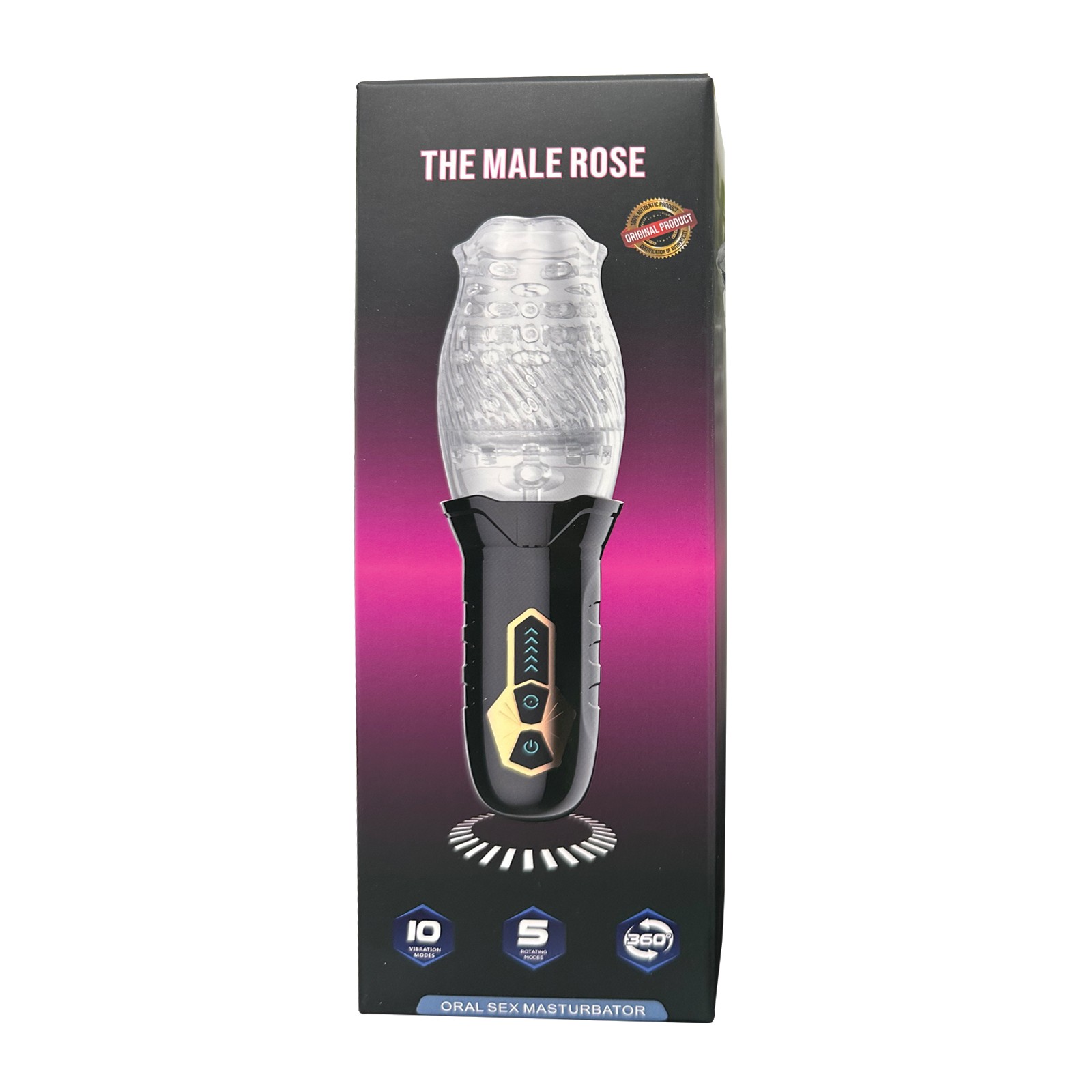 The Male Rose Rotating Blow Job Simulator - Black The Male Rose Rotating Blow Job Simulator - Black