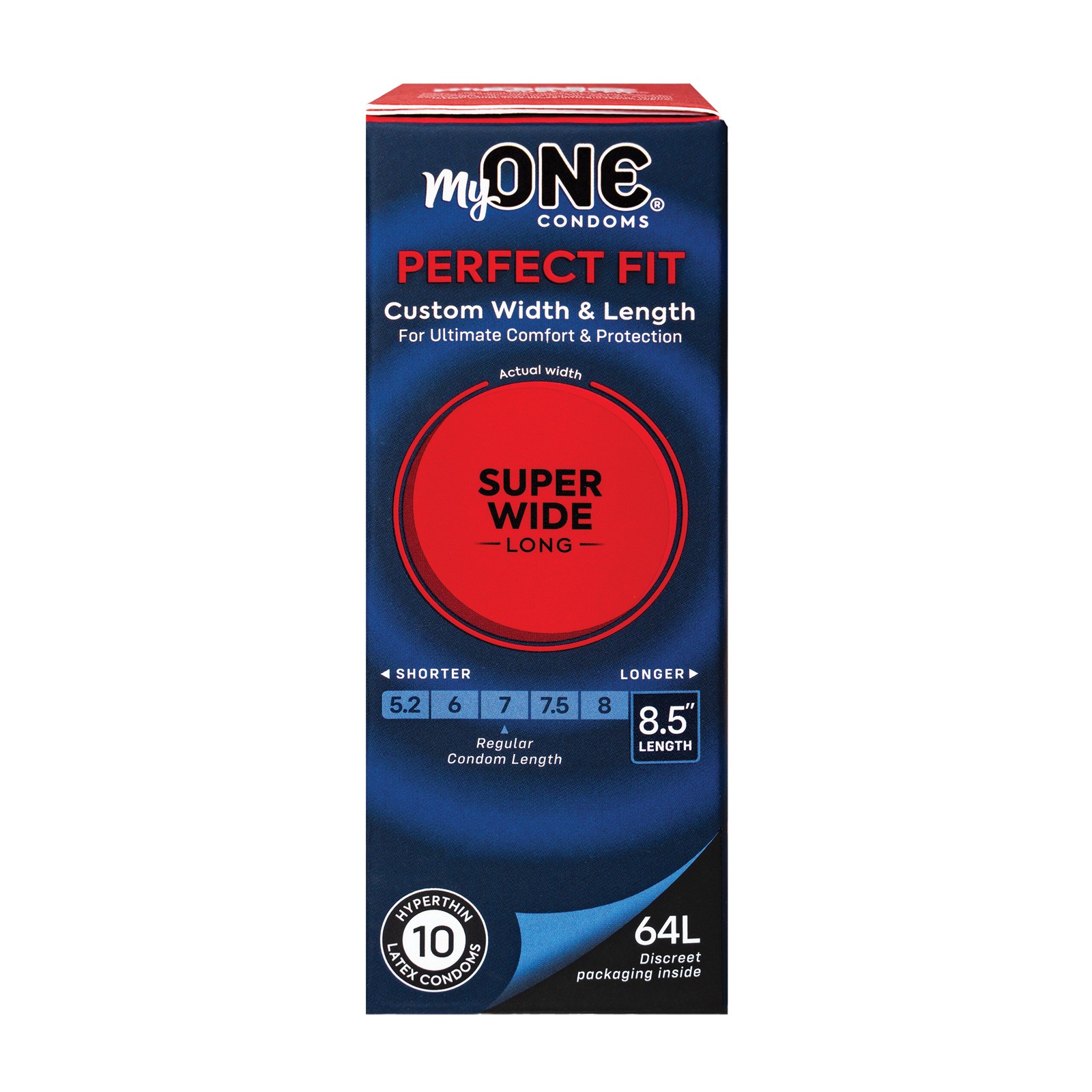 My One Super Wide & Long Condoms - Pack of 10 My One Super Wide & Long Condoms - Pack of 10