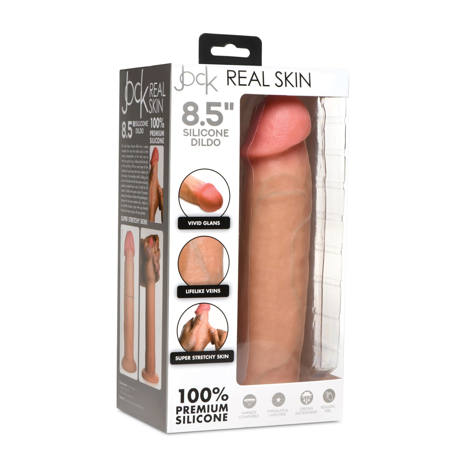 Dildo de Silicona con Piel Real Curve Toys 8.5 pulgadas Dildo de Silicona con Piel Real Curve Toys 8.5 pulgadas