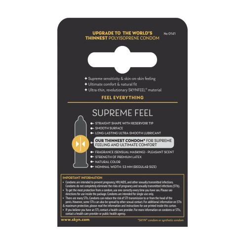Condones Lifestyles SKYN Supreme Feel Paquete de 3