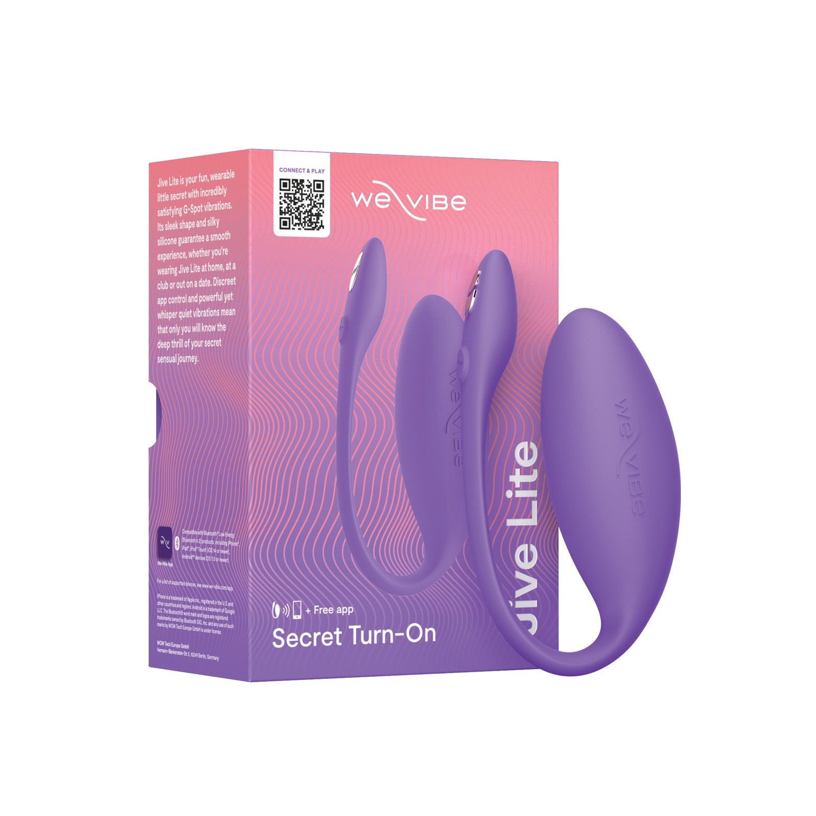 We-Vibe Jive Lite Púrpura Vibrador G-spot Discreto We-Vibe Jive Lite Púrpura Vibrador G-spot Discreto