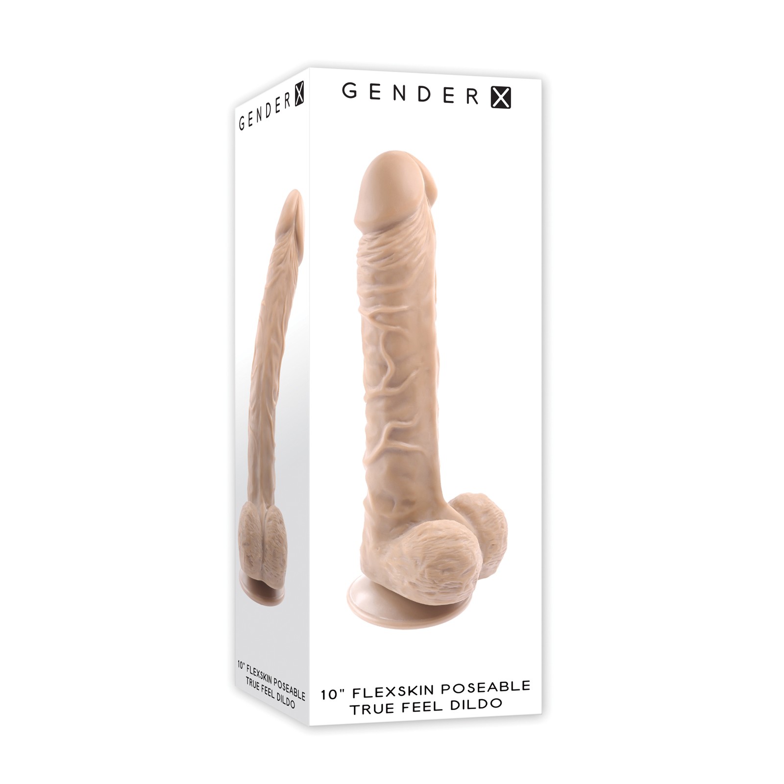 Gender X Flexskin Poseable Dildo 10in Light Gender X Flexskin Poseable Dildo 10in Light