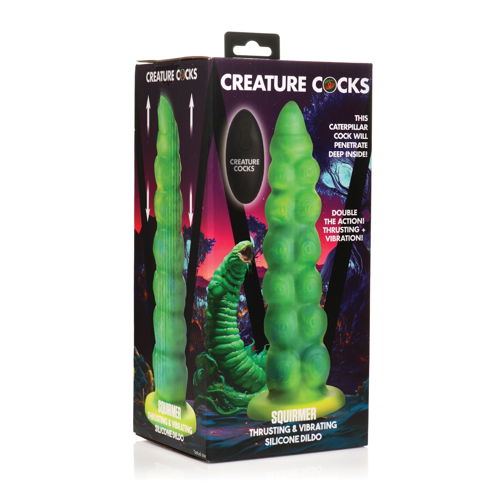 Creature Cocks Remote Control Vibrating Dildo Multi Color Creature Cocks Remote Control Vibrating Dildo Multi Color