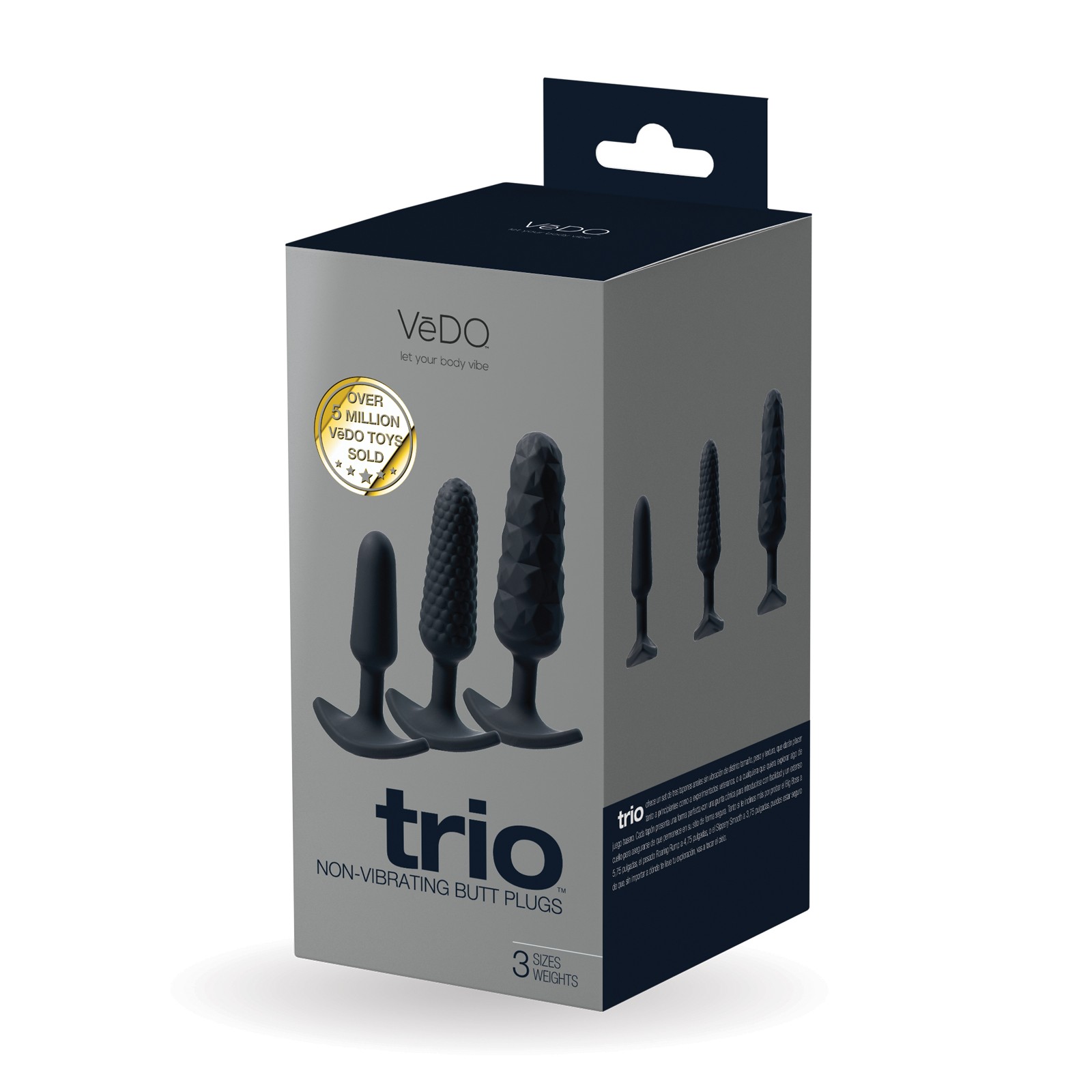 VeDO Trio Anal Plug Set for Preferred Exploration VeDO Trio Anal Plug Set for Preferred Exploration