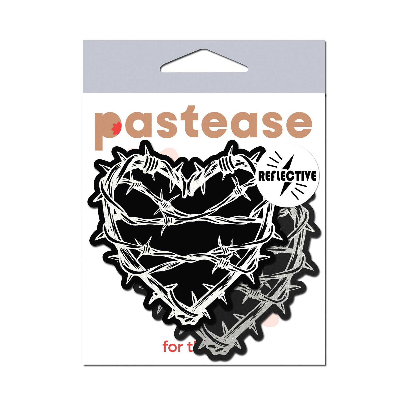 Pastease Corazón Reflectante de Alambre de Espino para Moda Atrevida Pastease Corazón Reflectante de Alambre de Espino para Moda Atrevida