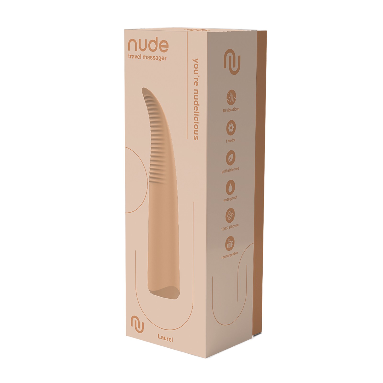 Masajeador Recargable NUDE Laurel para Relajación Total Masajeador Recargable NUDE Laurel para Relajación Total