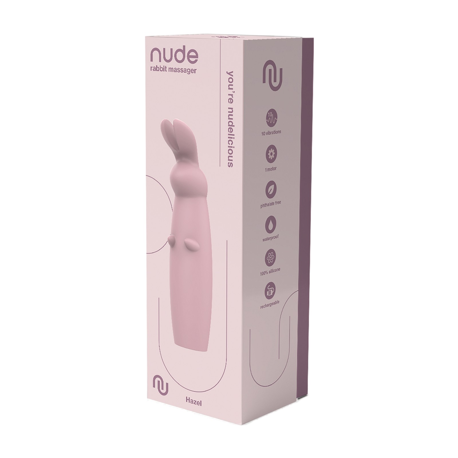 Masajeador Rabbit Rechargeable NUDE Hazel - Explora el Placer Masajeador Rabbit Rechargeable NUDE Hazel - Explora el Placer