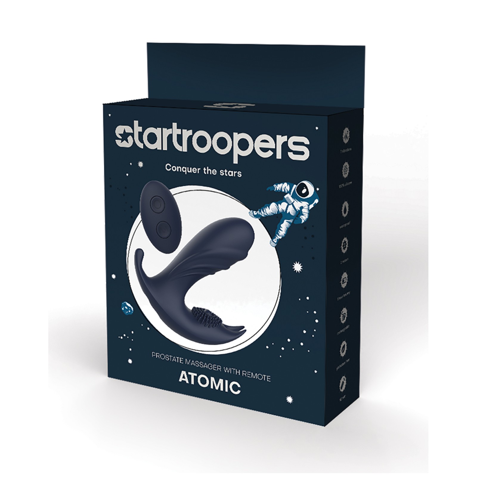 Star Troopers Atomic Prostate Massager Remote Black Star Troopers Atomic Prostate Massager Remote Black