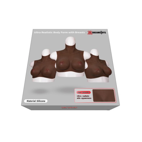 Forma de Senos Ultra Realista E Cup - Negro