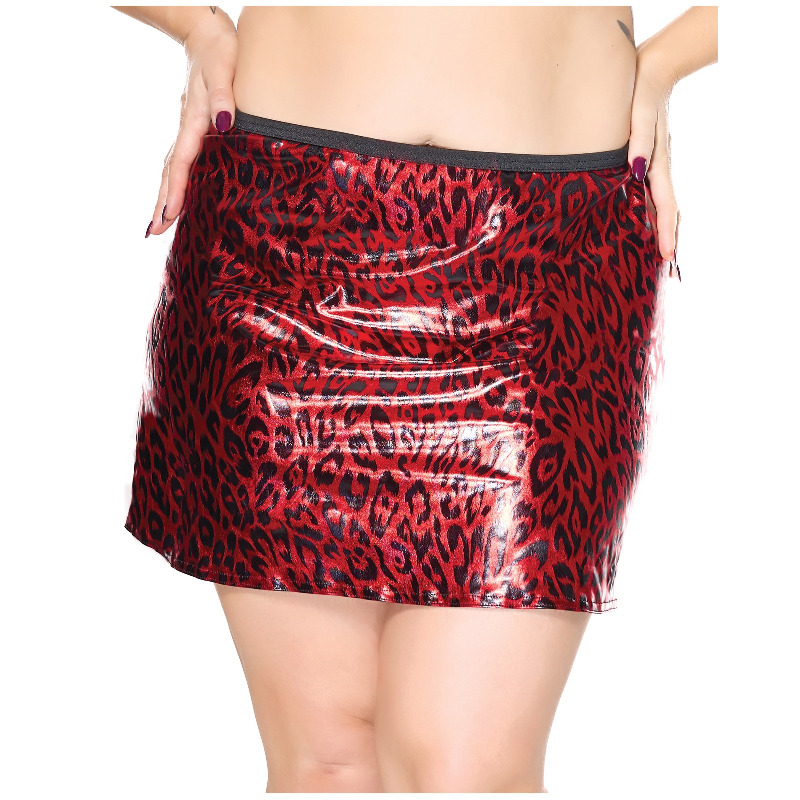 Compra Falda de Look Húmedo Darque para un Estilo Glamuroso Compra Falda de Look Húmedo Darque para un Estilo Glamuroso