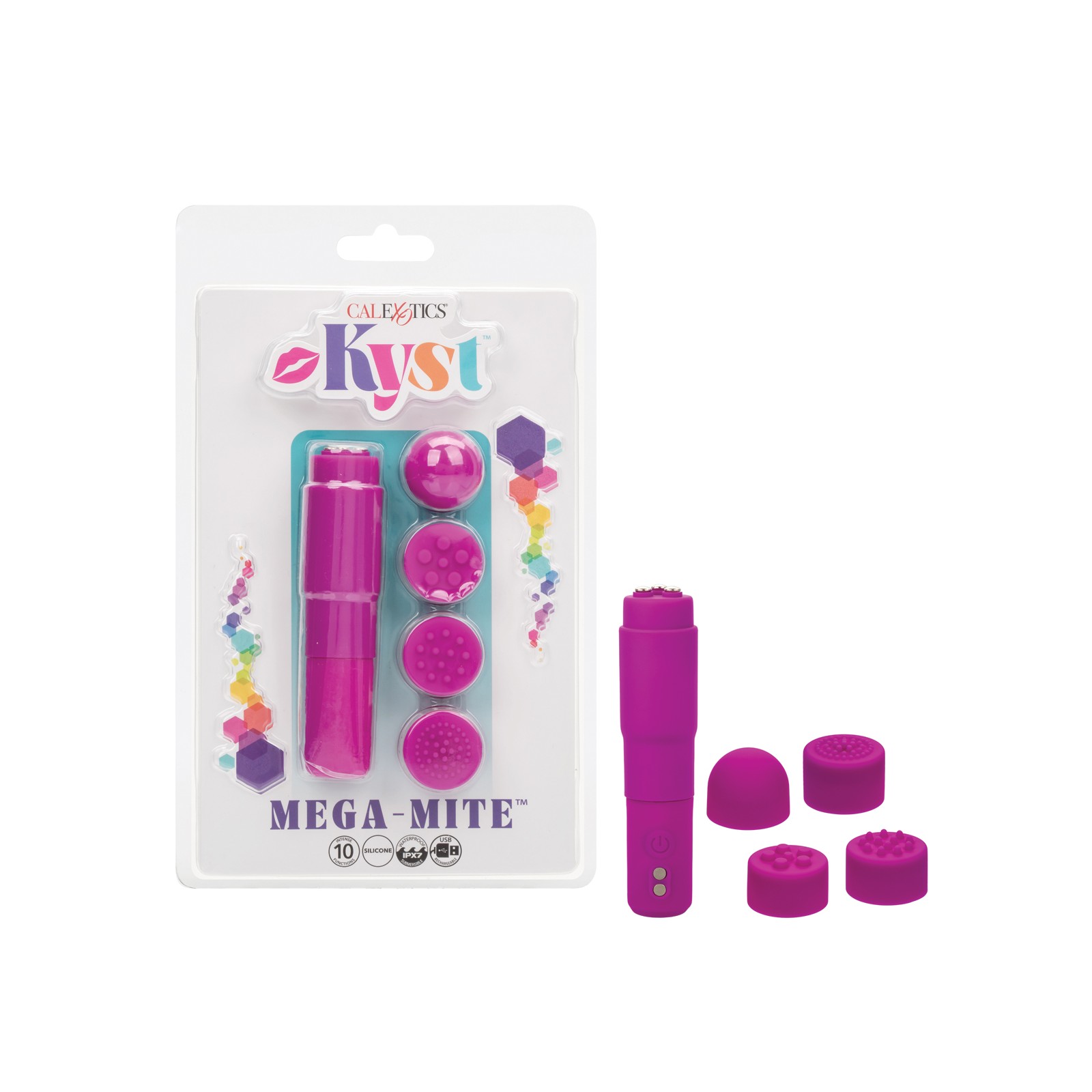 Kyst Mega-Mite Pink Stimulator with Interchangeable Tips Kyst Mega-Mite Pink Stimulator with Interchangeable Tips