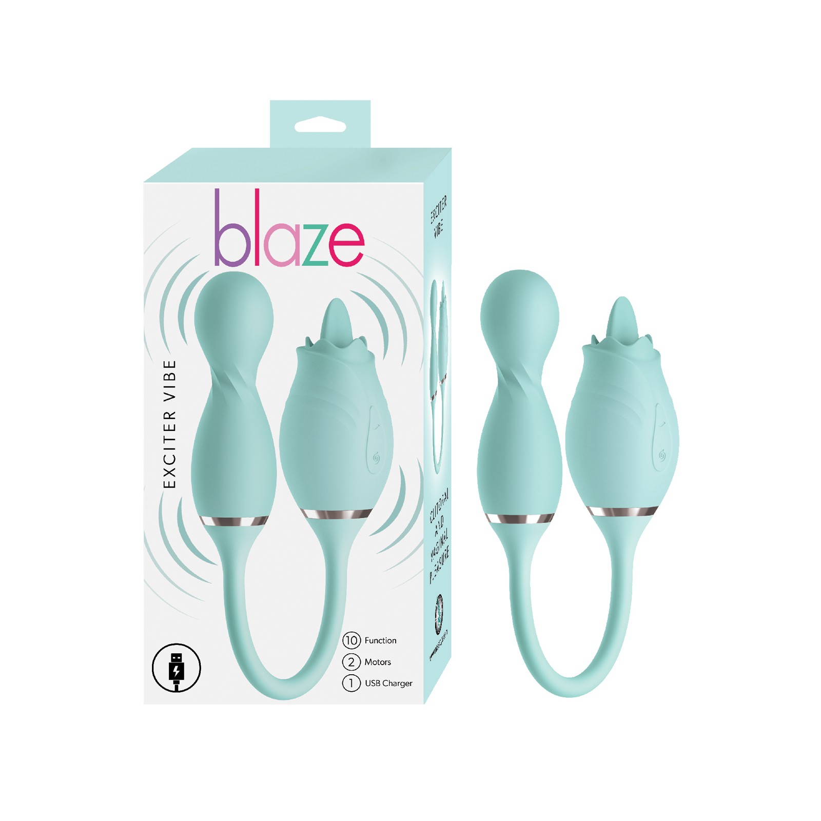 Vibrador Blaze Exciter Estimulador Dual Recargable USB Vibrador Blaze Exciter Estimulador Dual Recargable USB