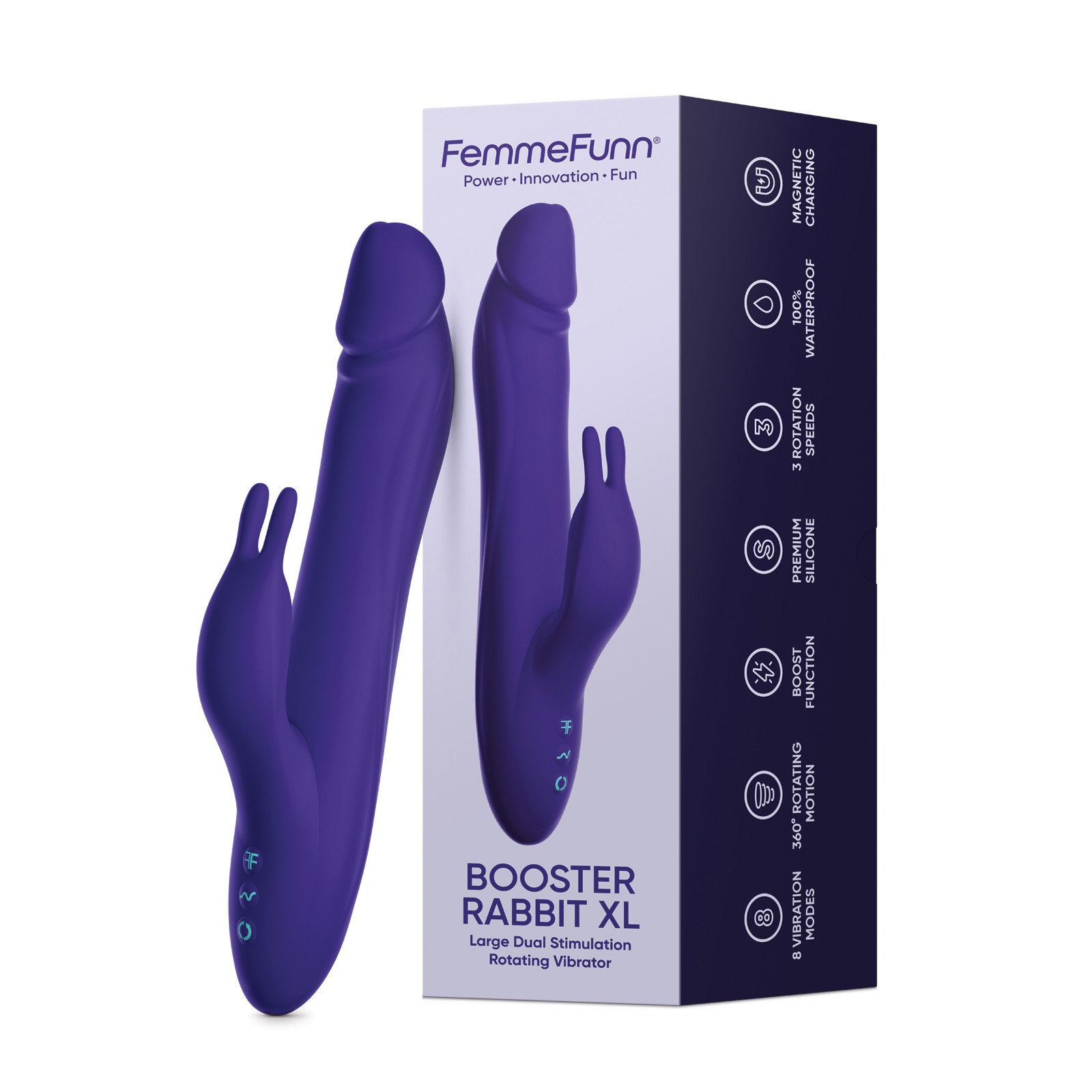 Femme Funn Booster Rabbit XL Purple Femme Funn Booster Rabbit XL Purple