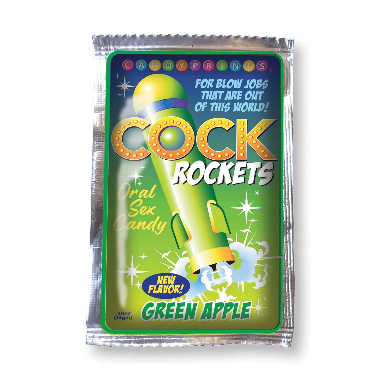 Caramelo Oral Cock Rockets Sabor Manzana Verde Caramelo Oral Cock Rockets Sabor Manzana Verde
