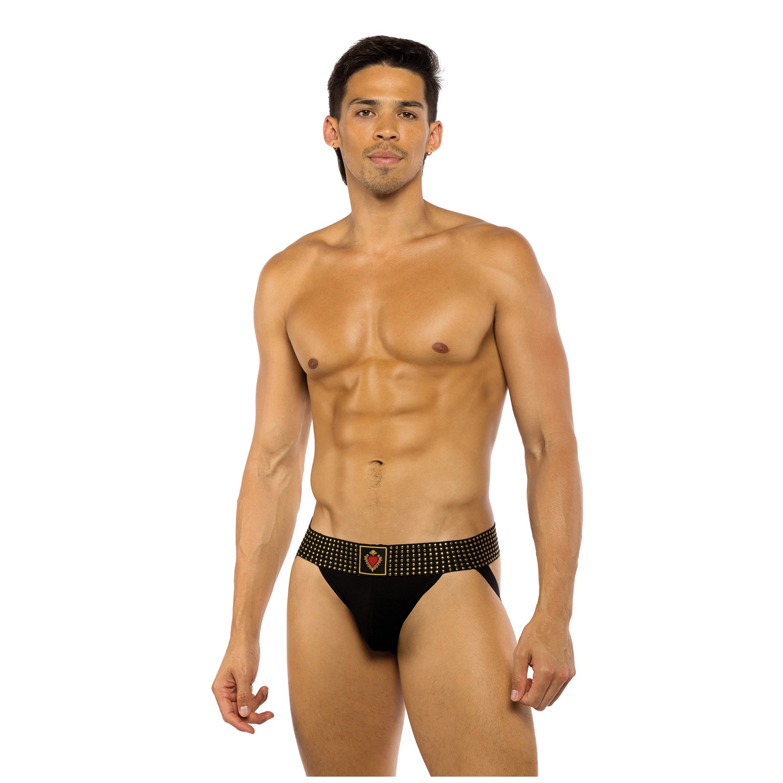 Sacred Heart Jockstrap with Contoured Pouch - Black LG Sacred Heart Jockstrap with Contoured Pouch - Black LG