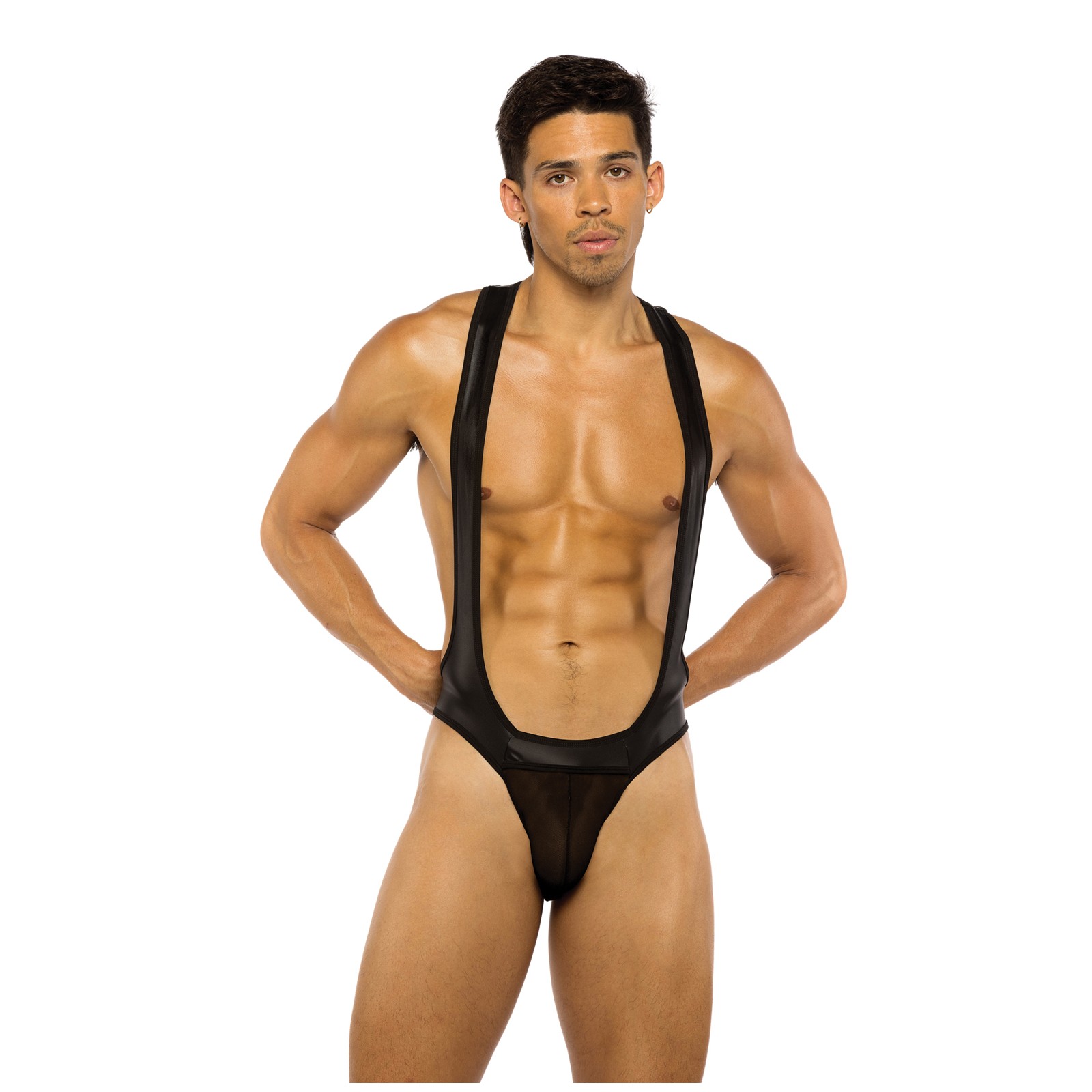 Men's Wrestling Jockstrap Singlet - Black Large Men's Wrestling Jockstrap Singlet - Black Large