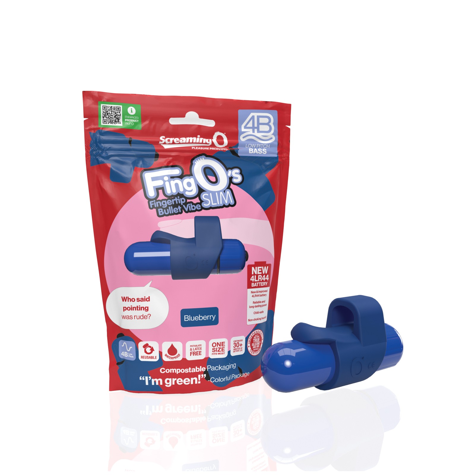 Screaming O 4B FingO Slim Blueberry Screaming O 4B FingO Slim Blueberry