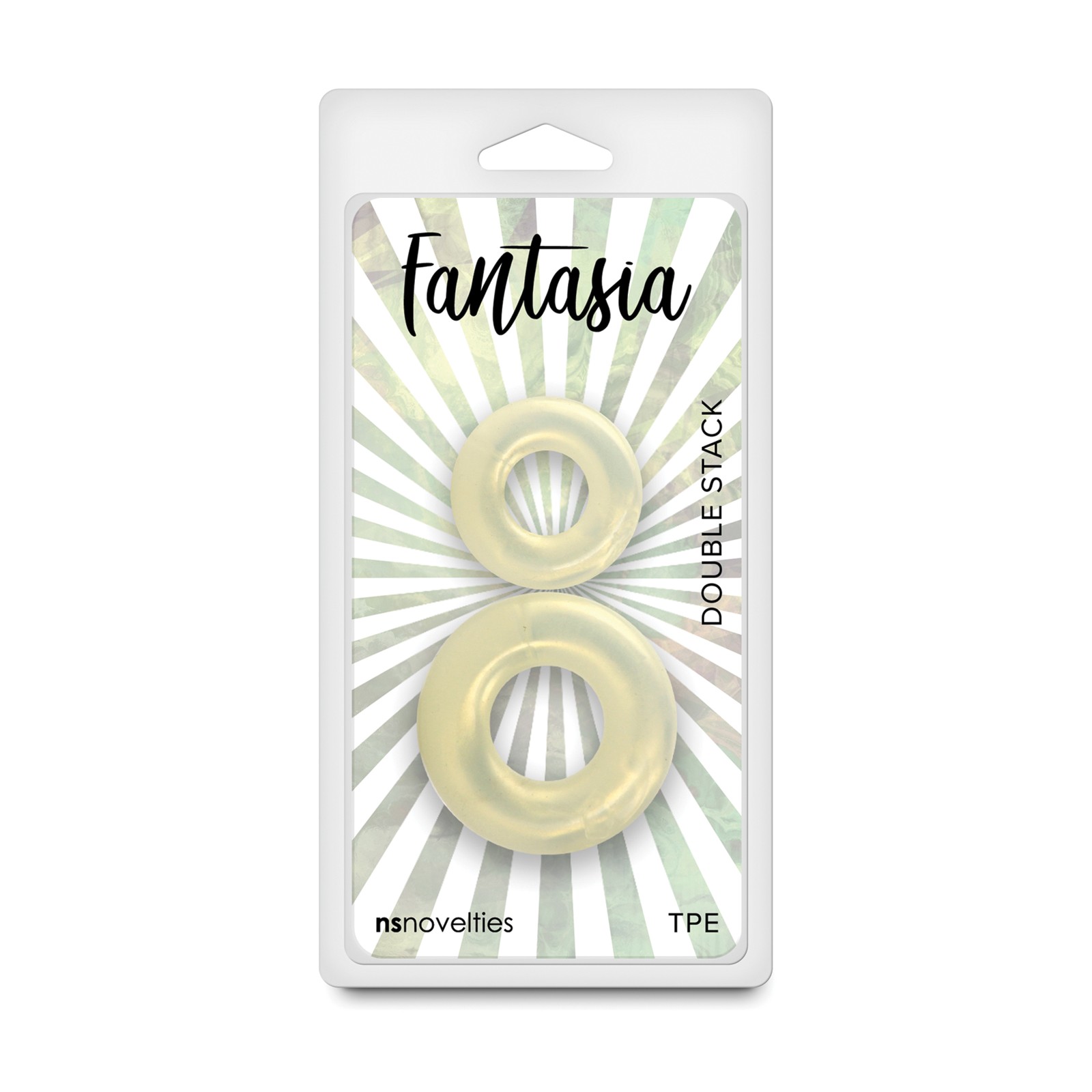Fantasia Double Stack Cock Rings - Amber Fantasia Double Stack Cock Rings - Amber