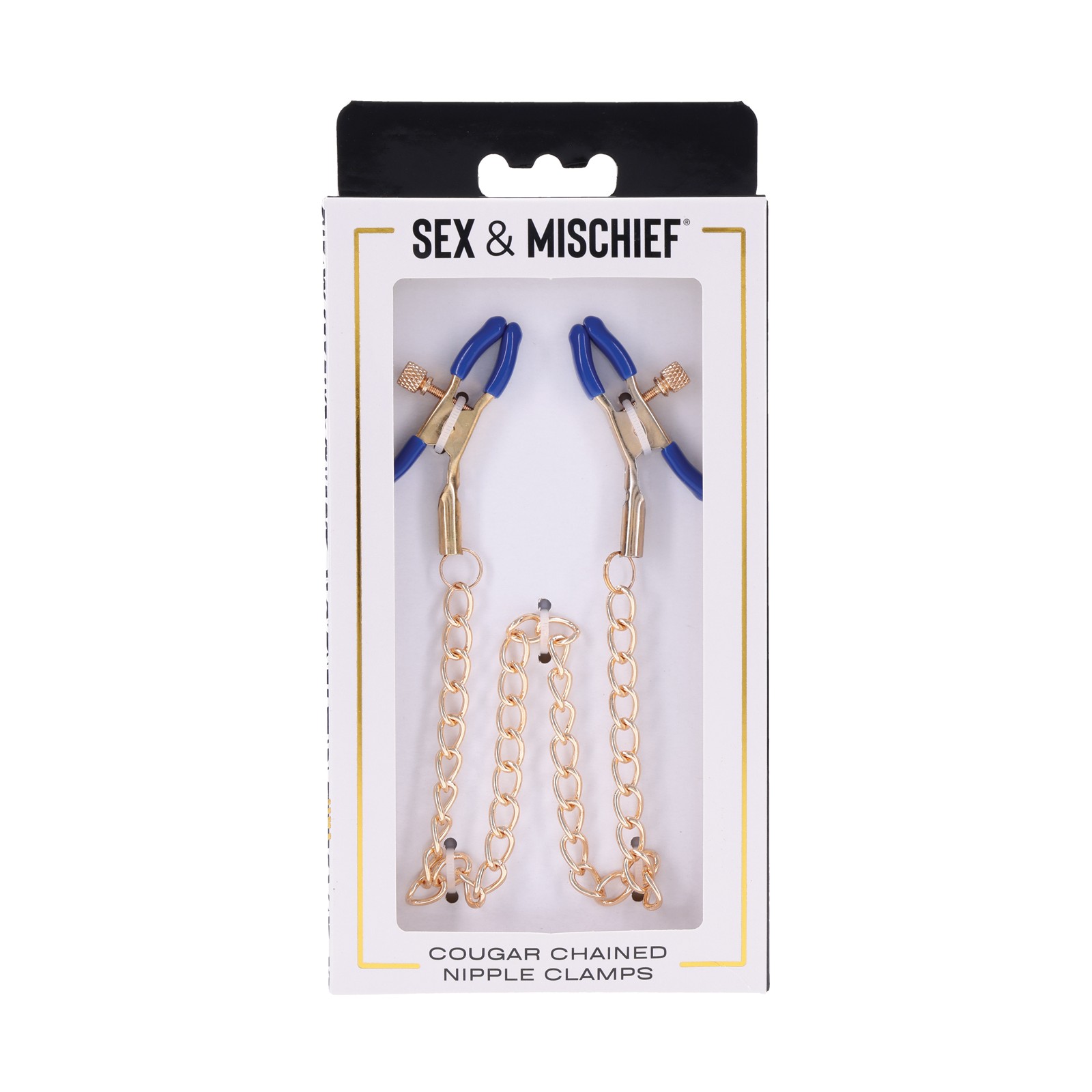 Elegantes Pinzas para Pezones con Cadena Dorada Elegantes Pinzas para Pezones con Cadena Dorada