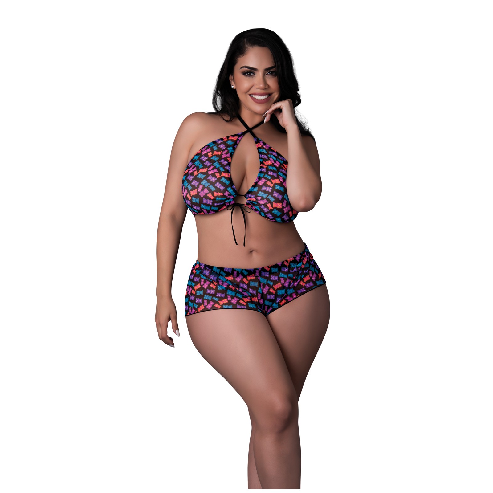 Conjunto de Lencería Hazy Dayz Gummy Bear - Llamativo Conjunto de Lencería Hazy Dayz Gummy Bear - Llamativo